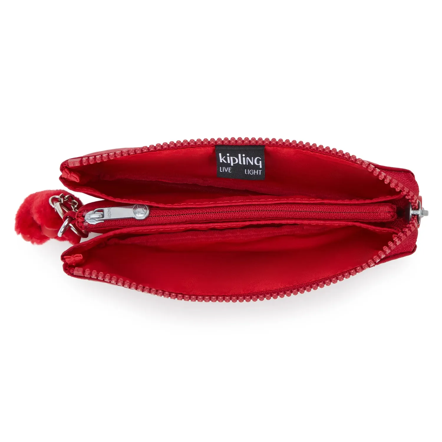 Kipling Creativity L tasje Groot Many Hearts Red harten
