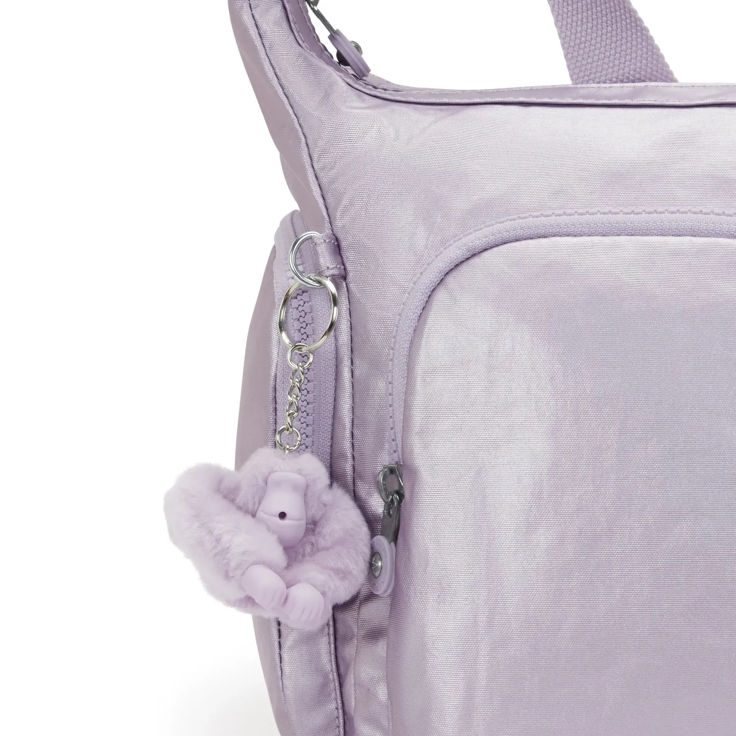 Kipling Gabb crossbodytas Groot Lilac Moon metallic glans
