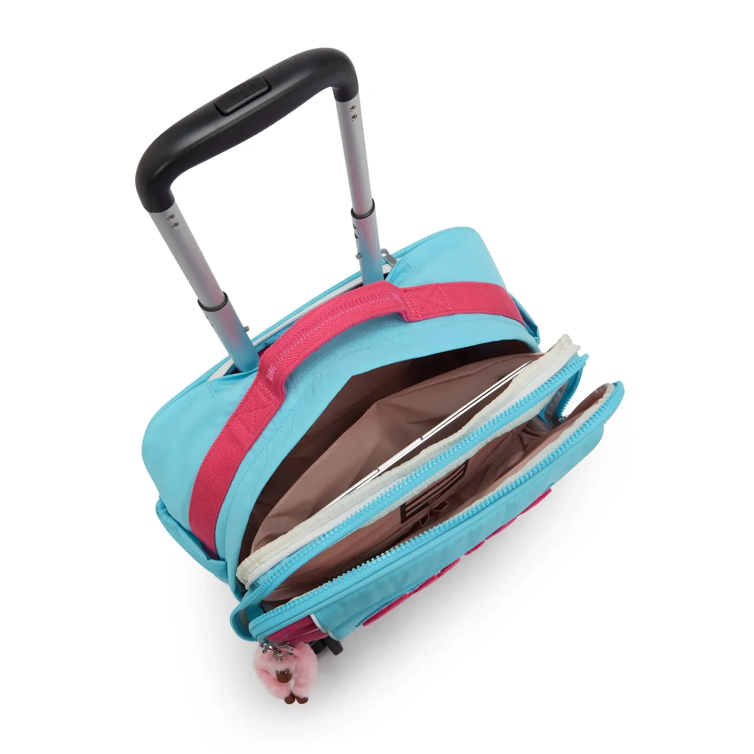 Kipling New Storia trolley Smile Blue Groot 4 wielen
