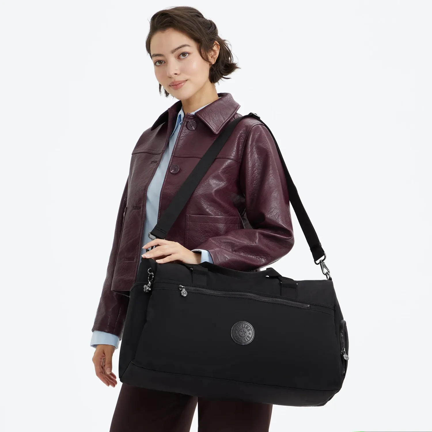 Kipling Dulcie weekendtas Infinite Black groot met laptopvak