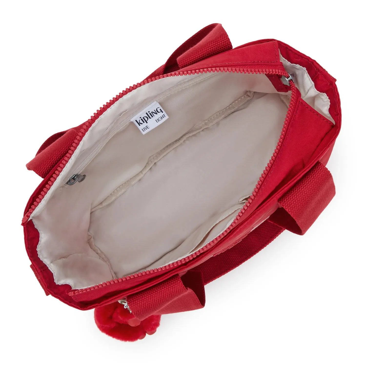 Kipling Minta M Up shopper Ruby Red Medium hengsel