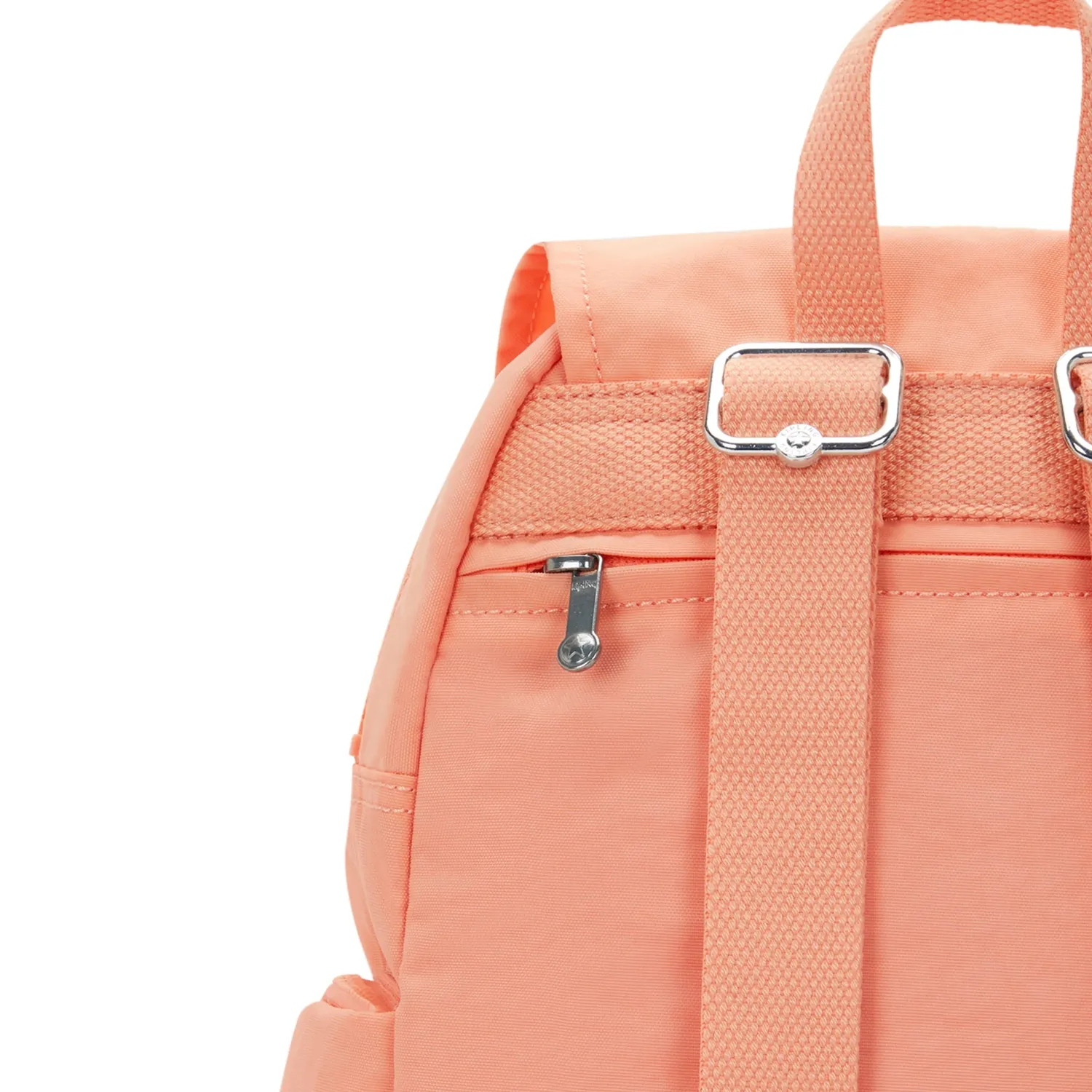Kipling City Zip S rugzak Pinky Orange klein met magneetklep
