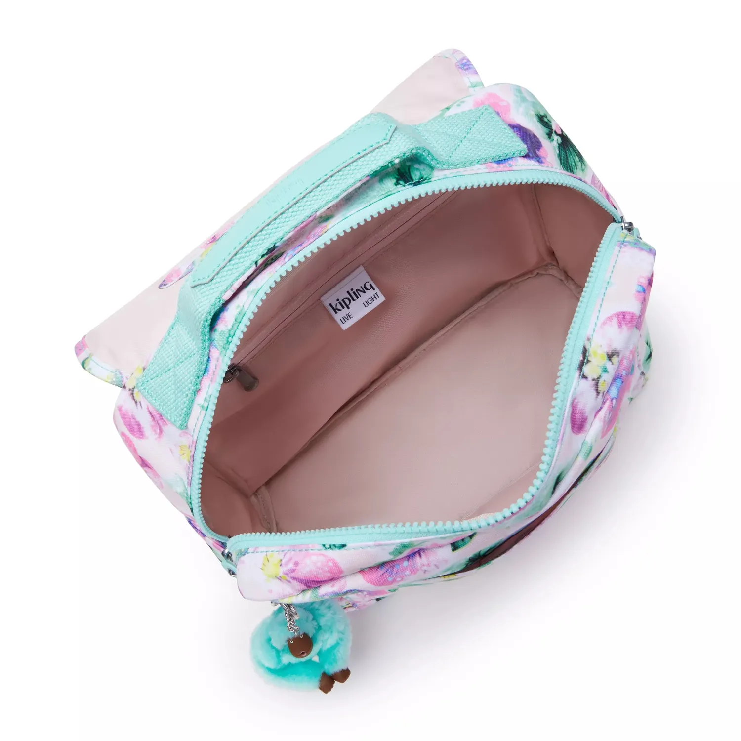Kipling Codie S rugzak Klein Aqua Blossom schooltas