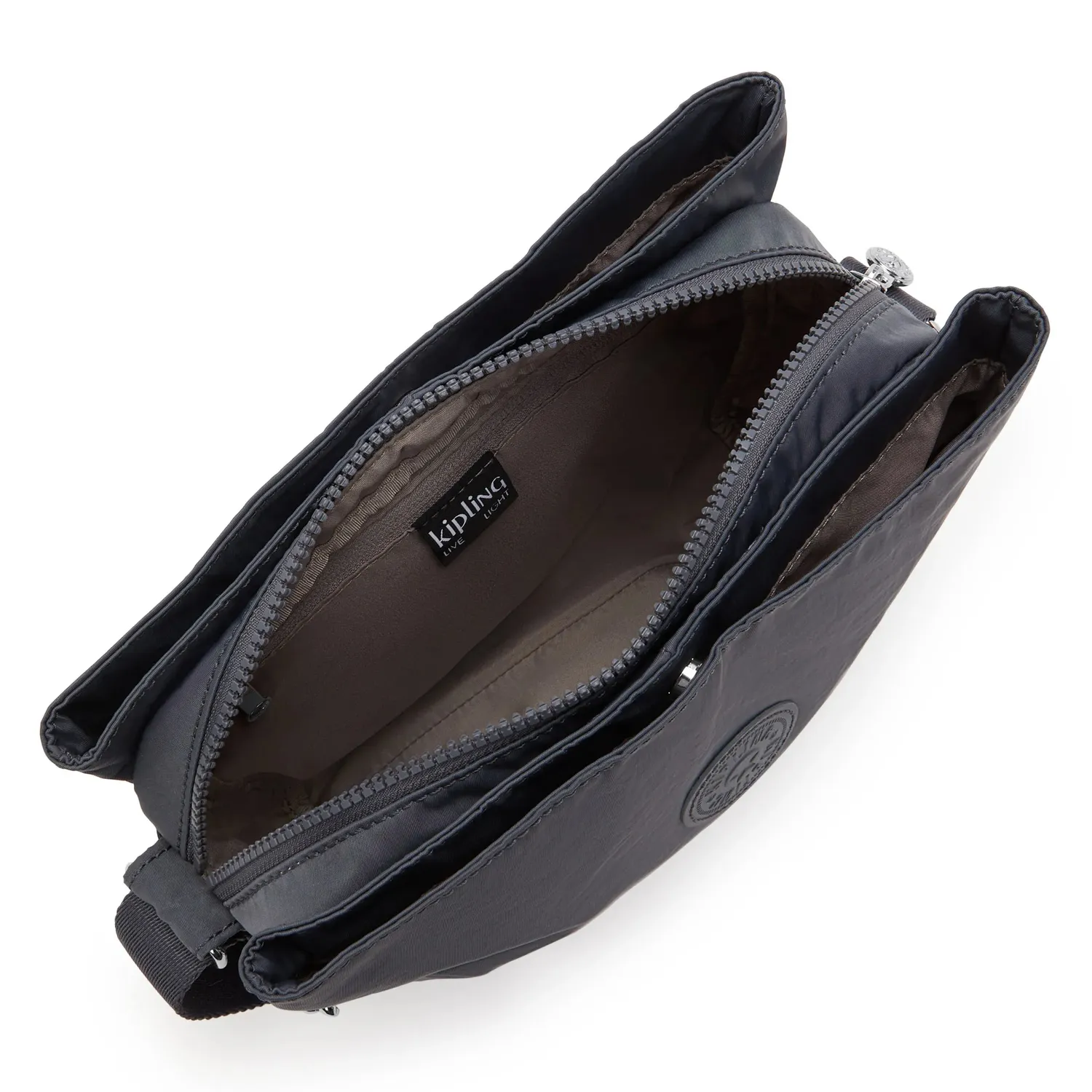 Kipling Fabya crossbodytas medium Moonlit Slate 3-vaks