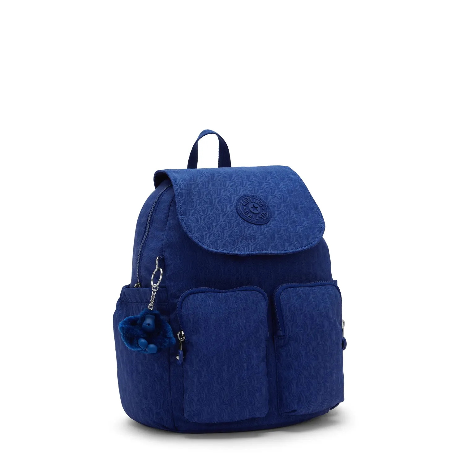 Kipling City Pocket S rugzak klein Diamond Wave Emboss – klep