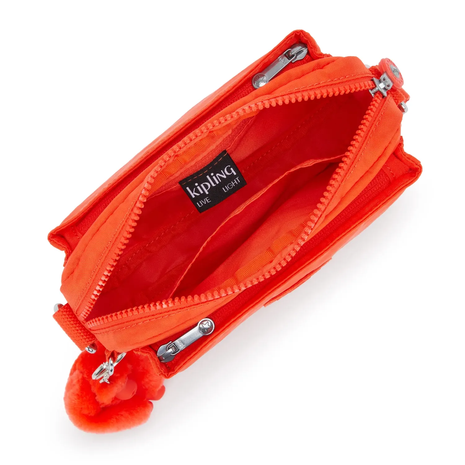 Kipling Abanu crossbodytas klein open orange fel