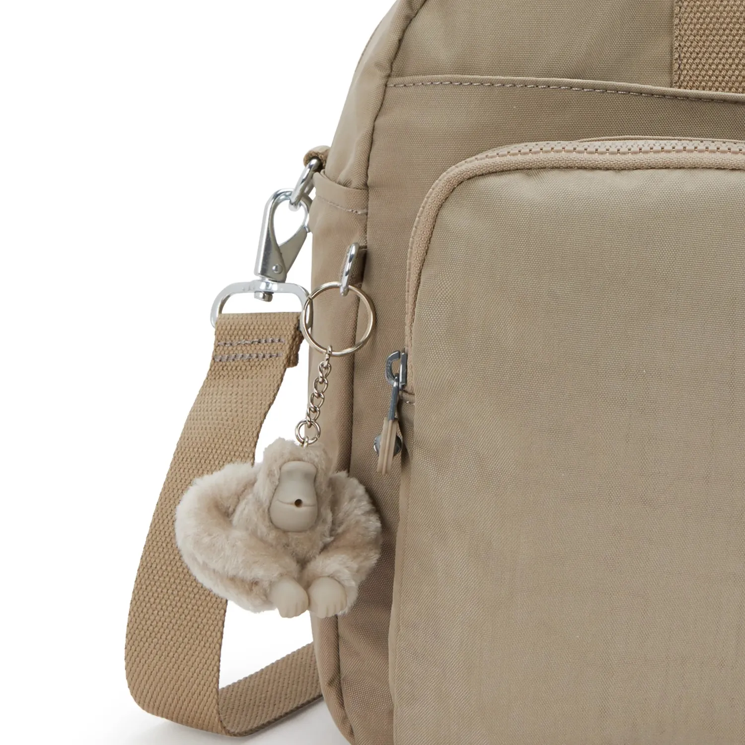 Kipling Defea XL weekendtas Medium Soft Taupe met laptopvak