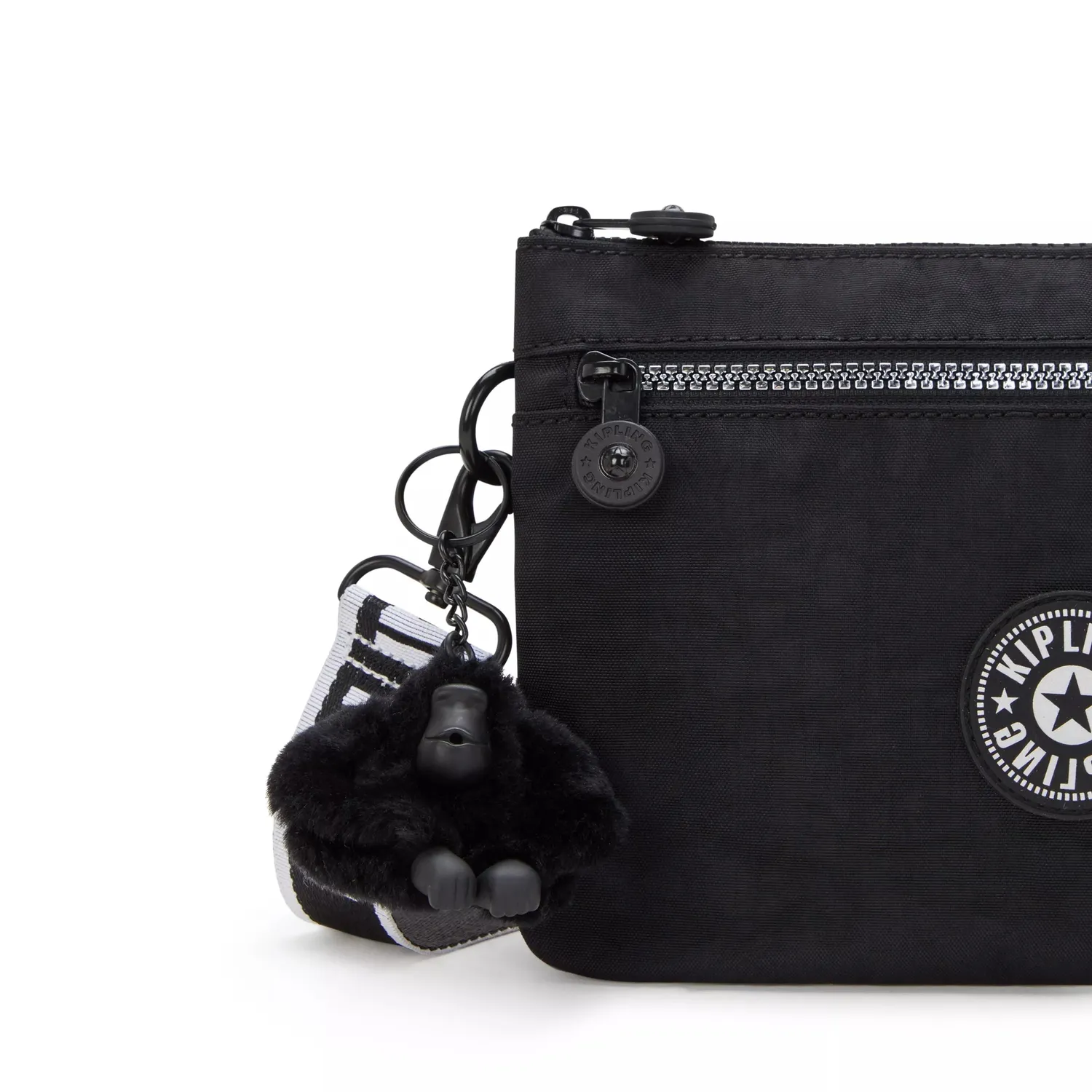 Kipling Riri Zip crossbodytas Glorious Silver klein waterafstotend