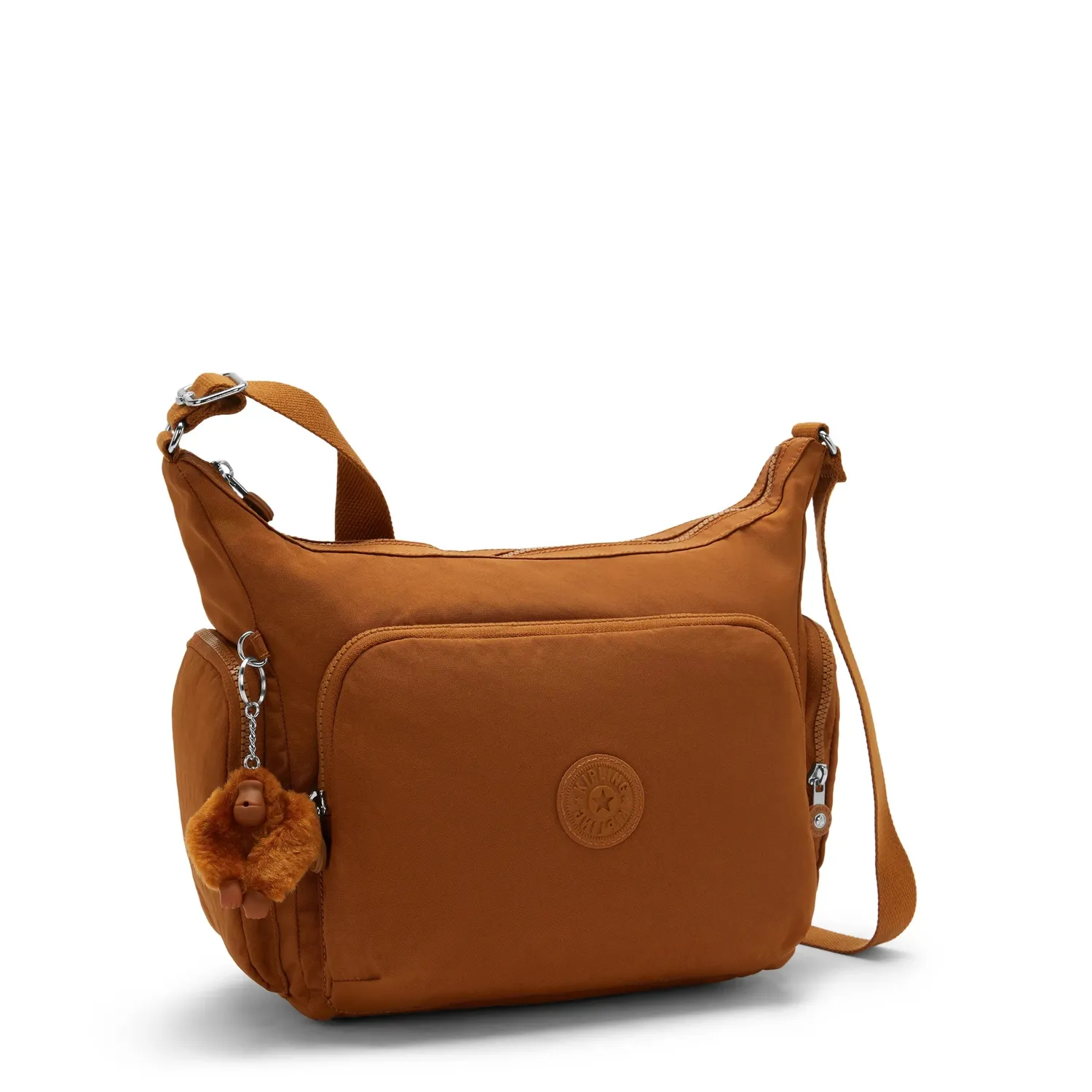 Kipling Gabb crossbodytas Groot Stylish Mokka bruin