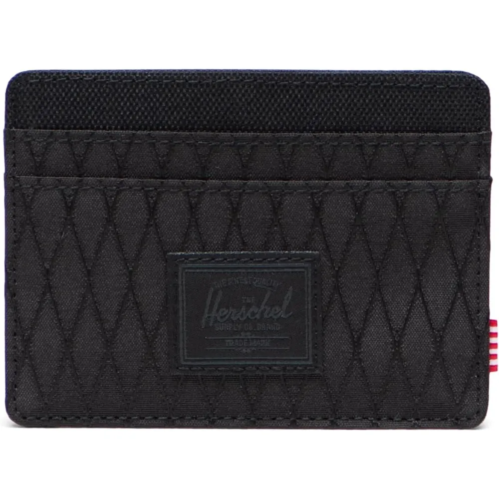 Herschel Charlie Cardholder portemonnee Black Tonal zwart