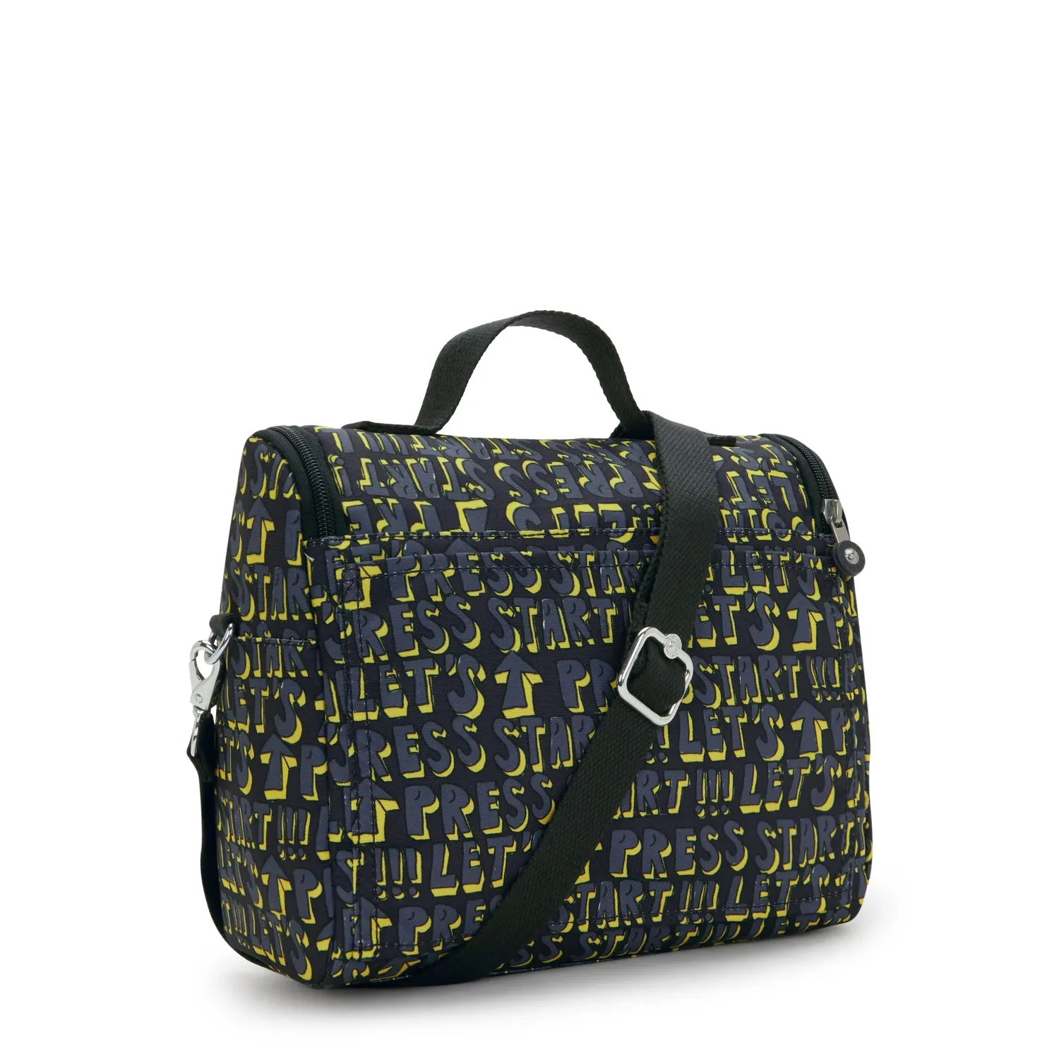 Kipling New Kichirou lunchtas Groot Lets Play Print trolleybevestiging
