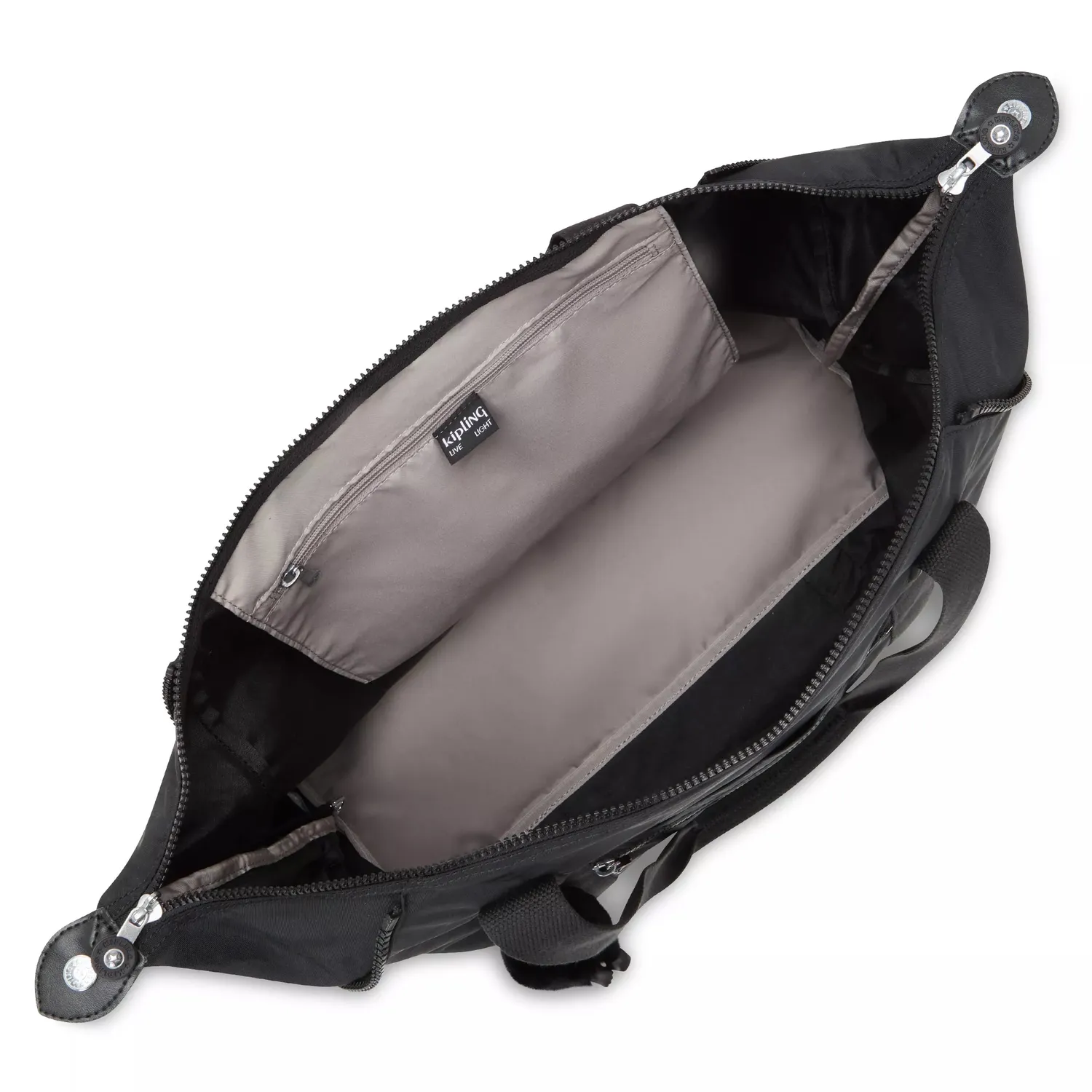 Kipling Art M schoudertas Black Noir Groot waterafstotend