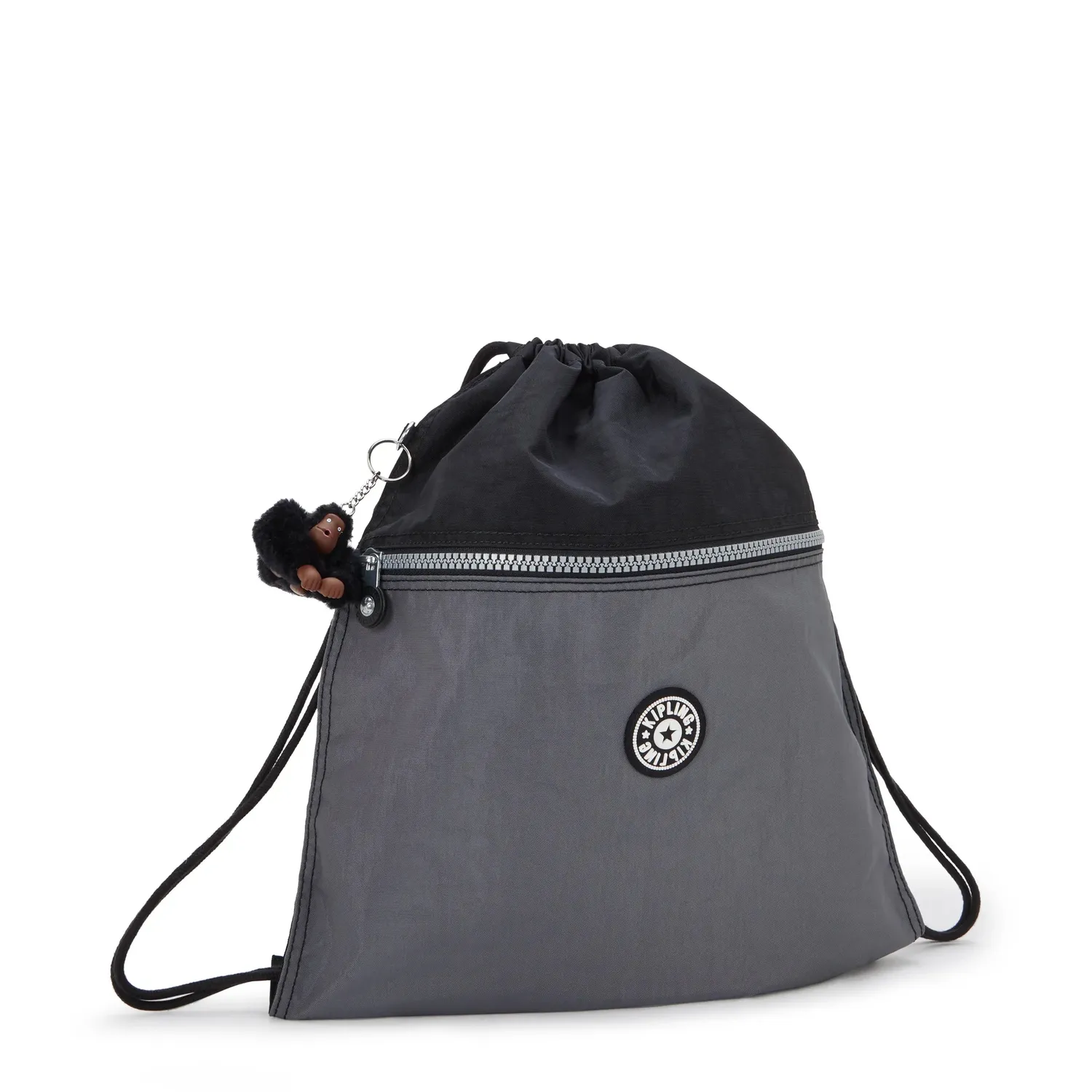 Kipling Supertaboo gymtas Space Black Block Medium waterafstotend