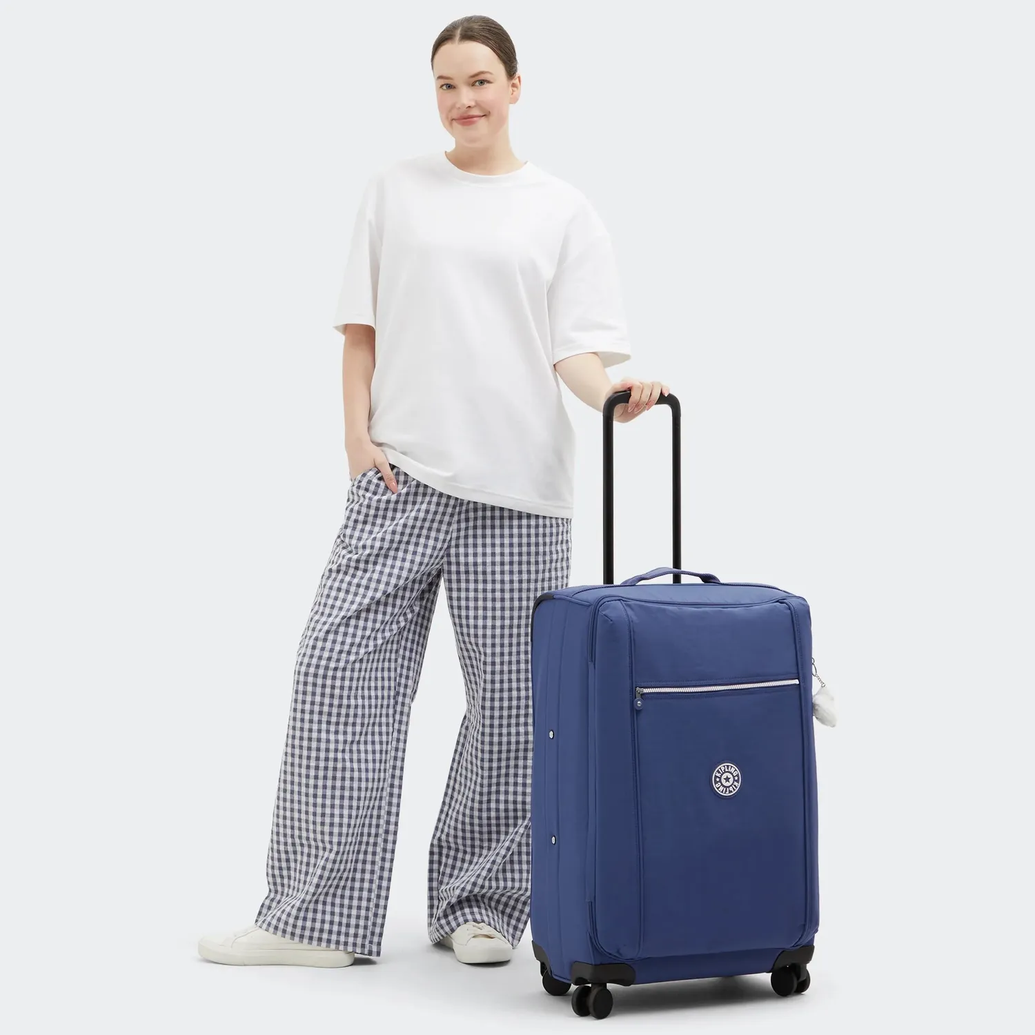 Kipling Jet M Medium Koffer Casual Blue Combo