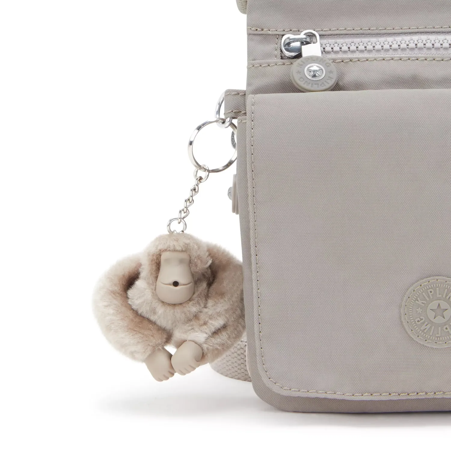 Kipling New Eldorado crossbody tas Grey Gris klein licht
