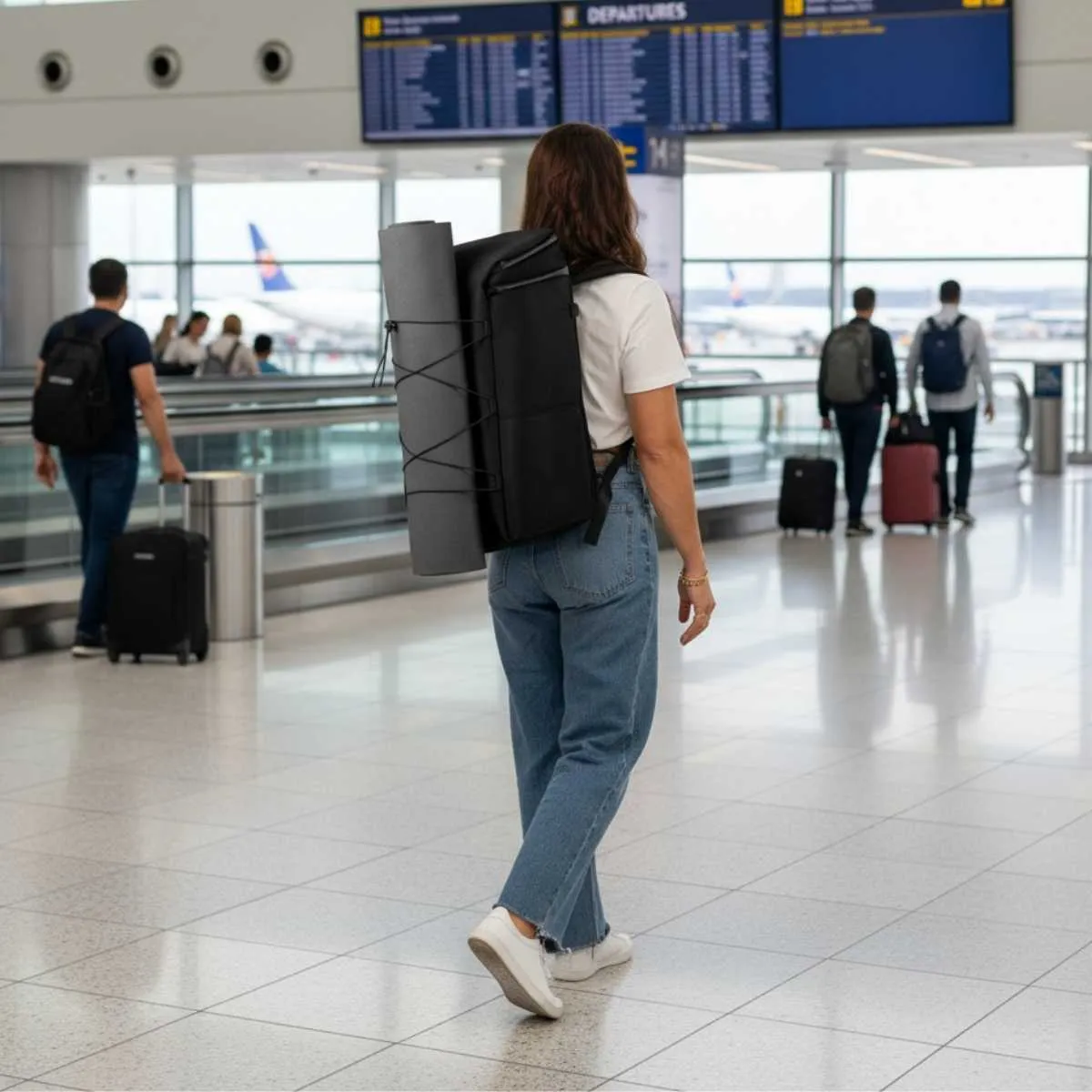 ZEEKSACK bagageriem elastisch zwart voor Underseat 15L