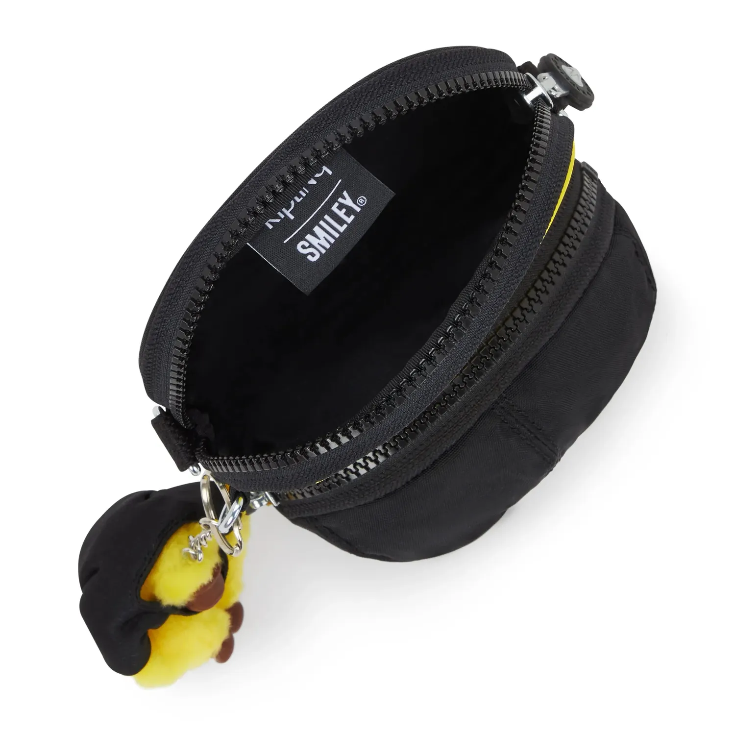 Kipling Cap Bag crossbodytas Yellow Fun Black Klein Smiley