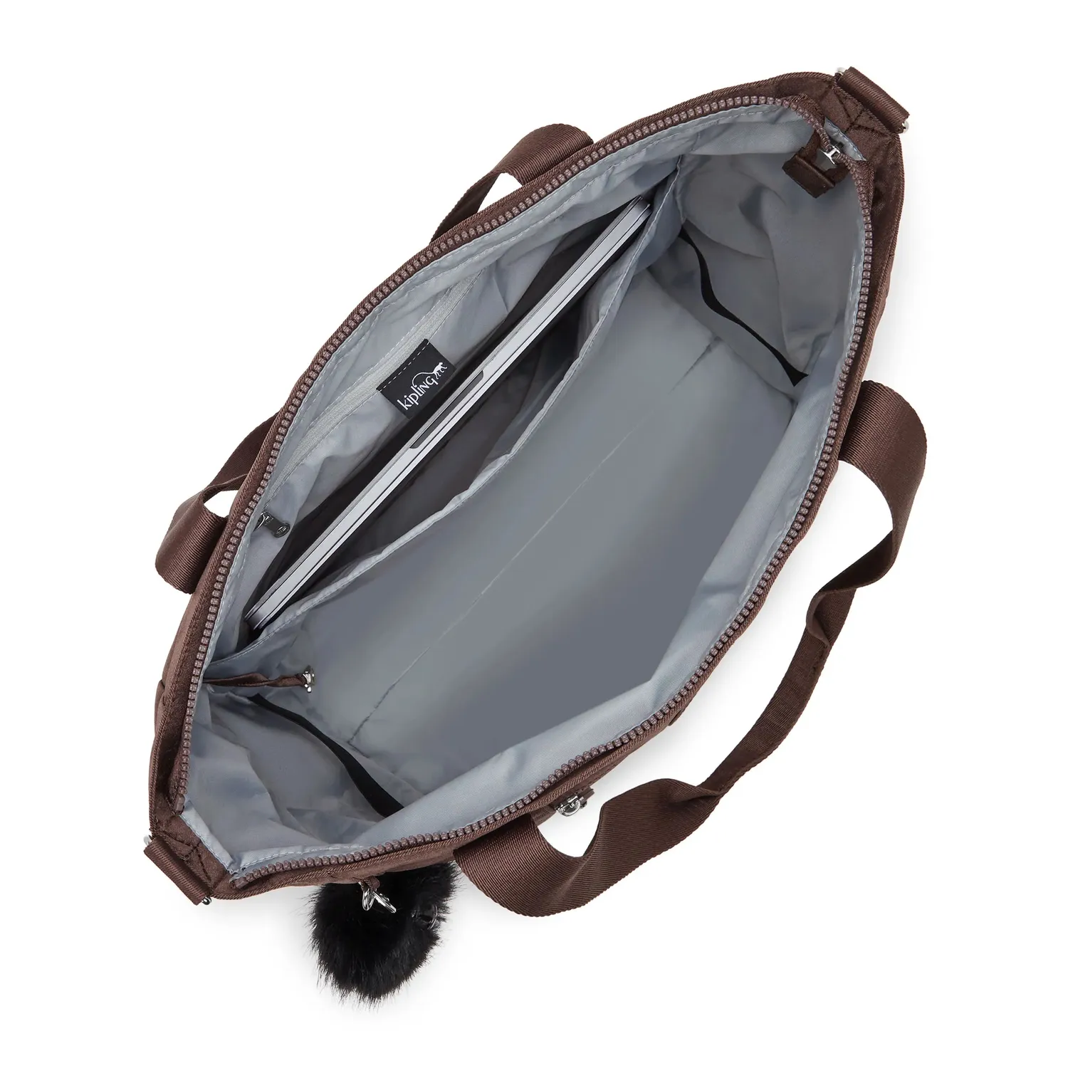 Kipling Jayla totebag groot Espresso Twill werk