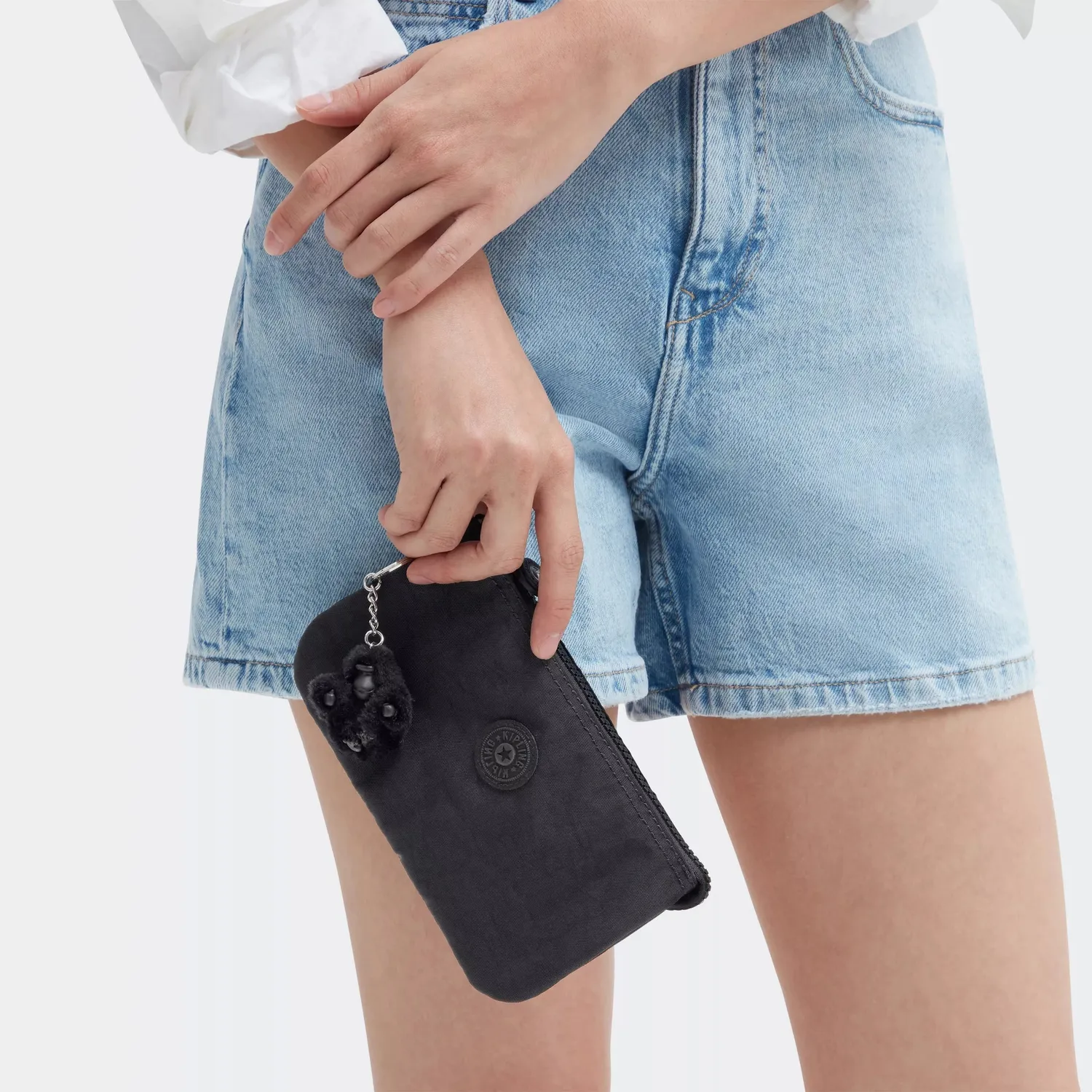 Kipling Creativity L buideltas Groot Black Noir met 3 vakken