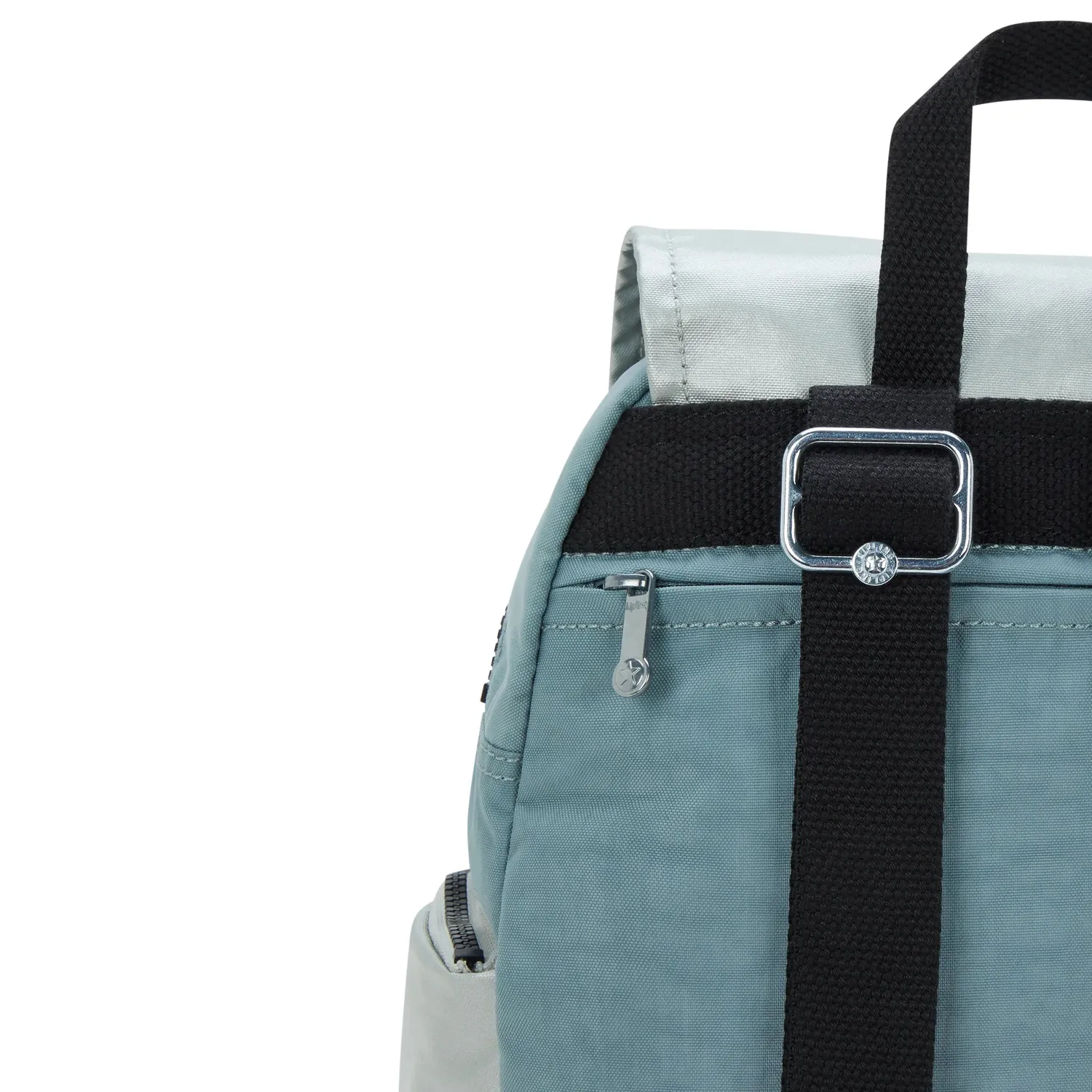 Kipling City Zip S rugzak Klein Relaxed Grey Block vakindeling