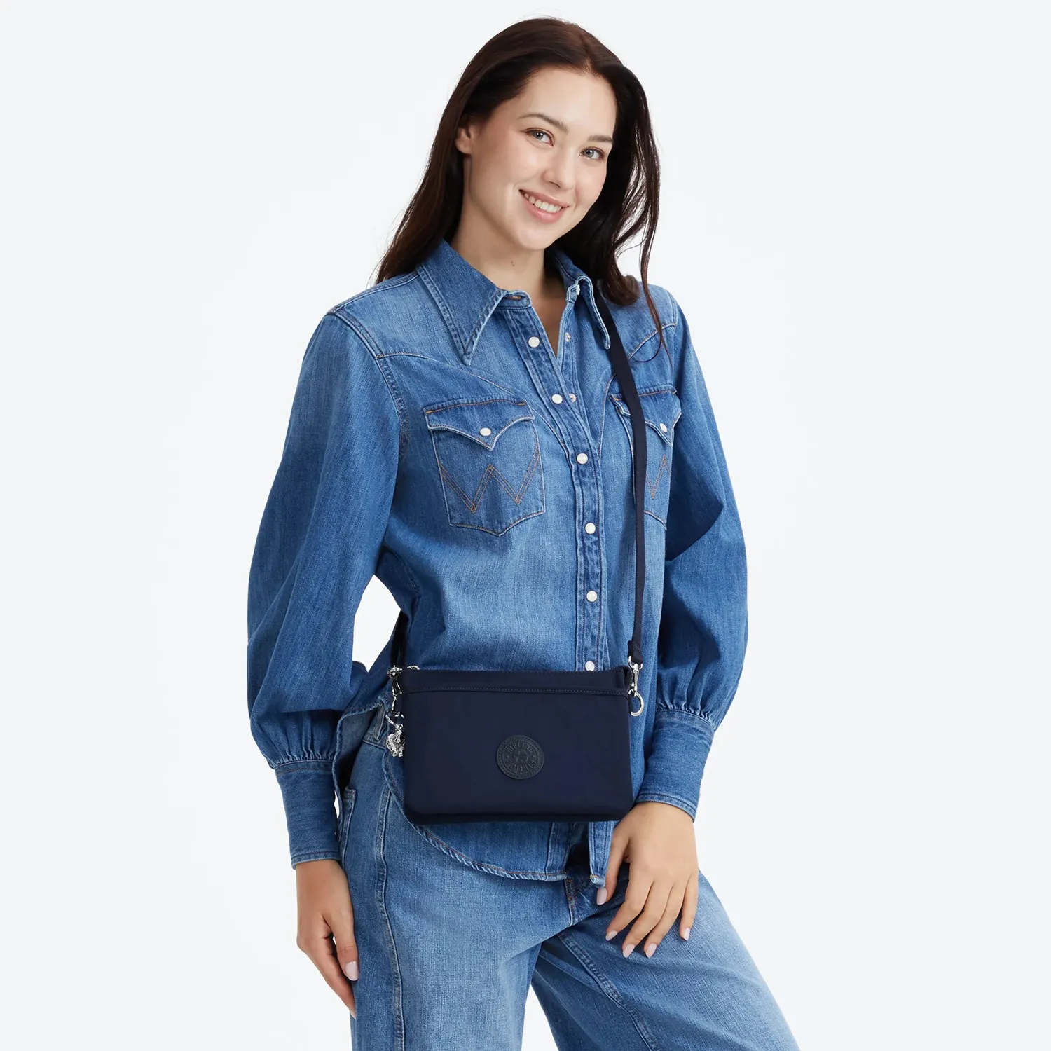 Kipling Riri crossbodytas klein Infinite Blue waterafstotend
