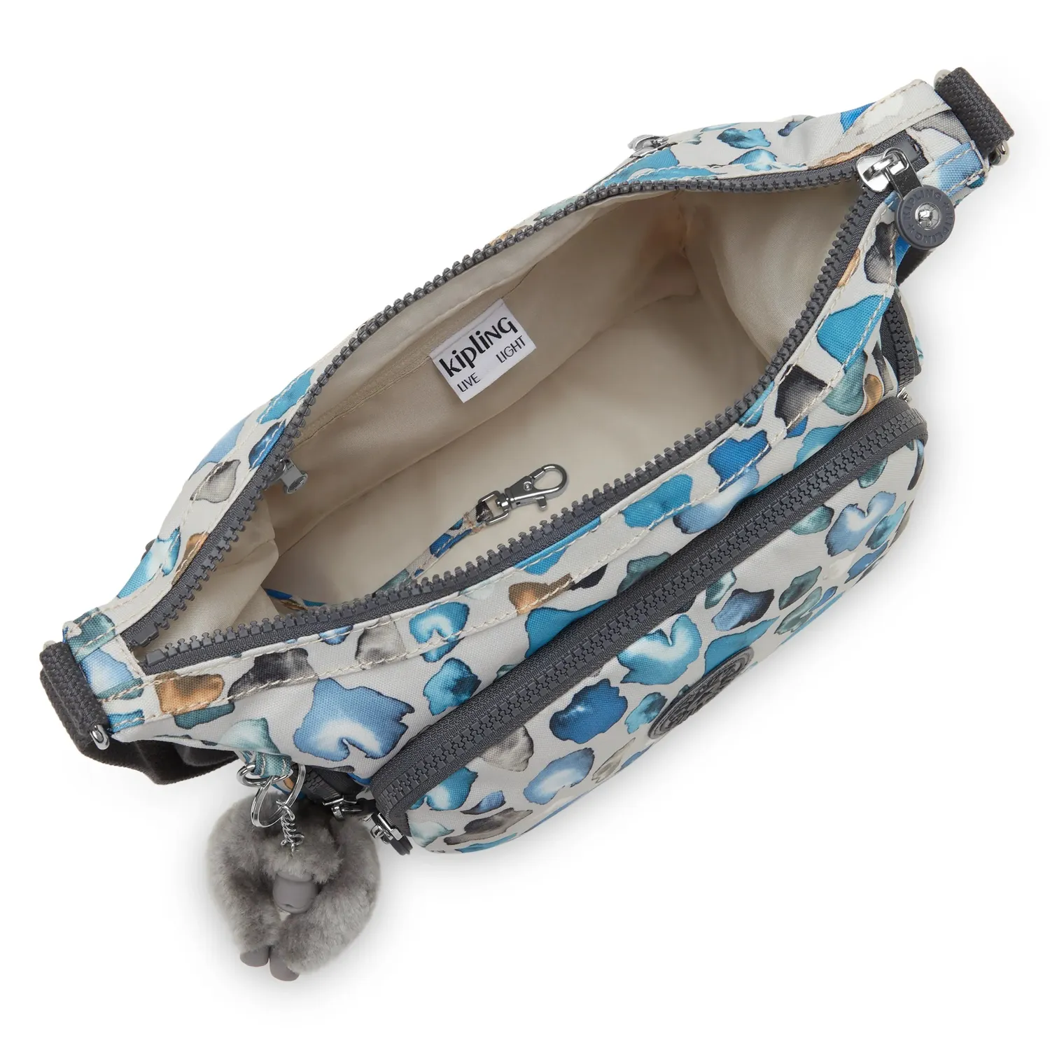 Kipling Gabb S crossbodytas Medium Mineral Stone met vakken