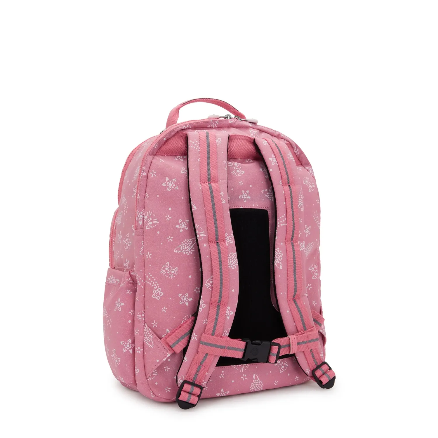 Kipling Seoul College Extra rugzak Groot Glitter Cats 15 inch
