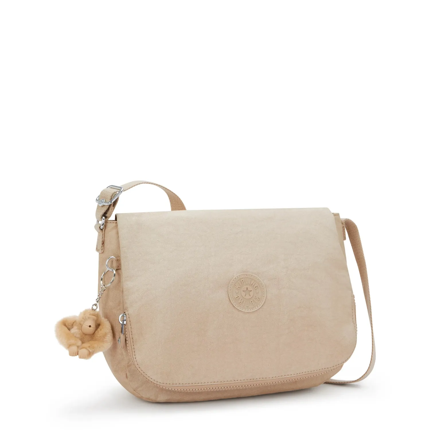 Kipling Earthbeat M schoudertas Sparkled Beige medium