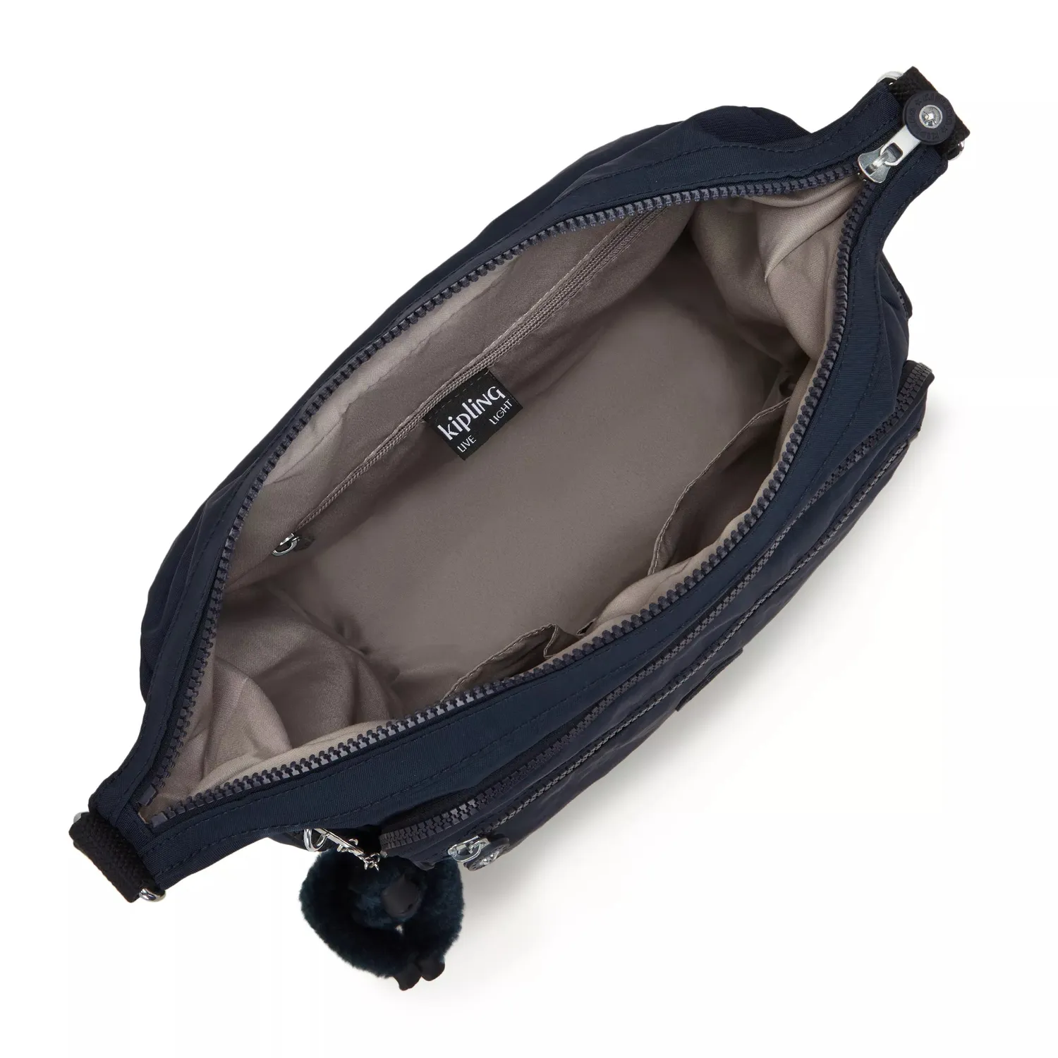 Kipling Gabbie crossbody tas Blue Bleu 2 Medium met vakindeling