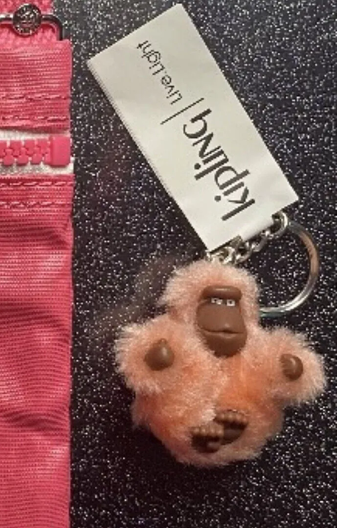 Kipling Monkeyclip XS sleutelhanger Inside Yellow extra klein pluizig