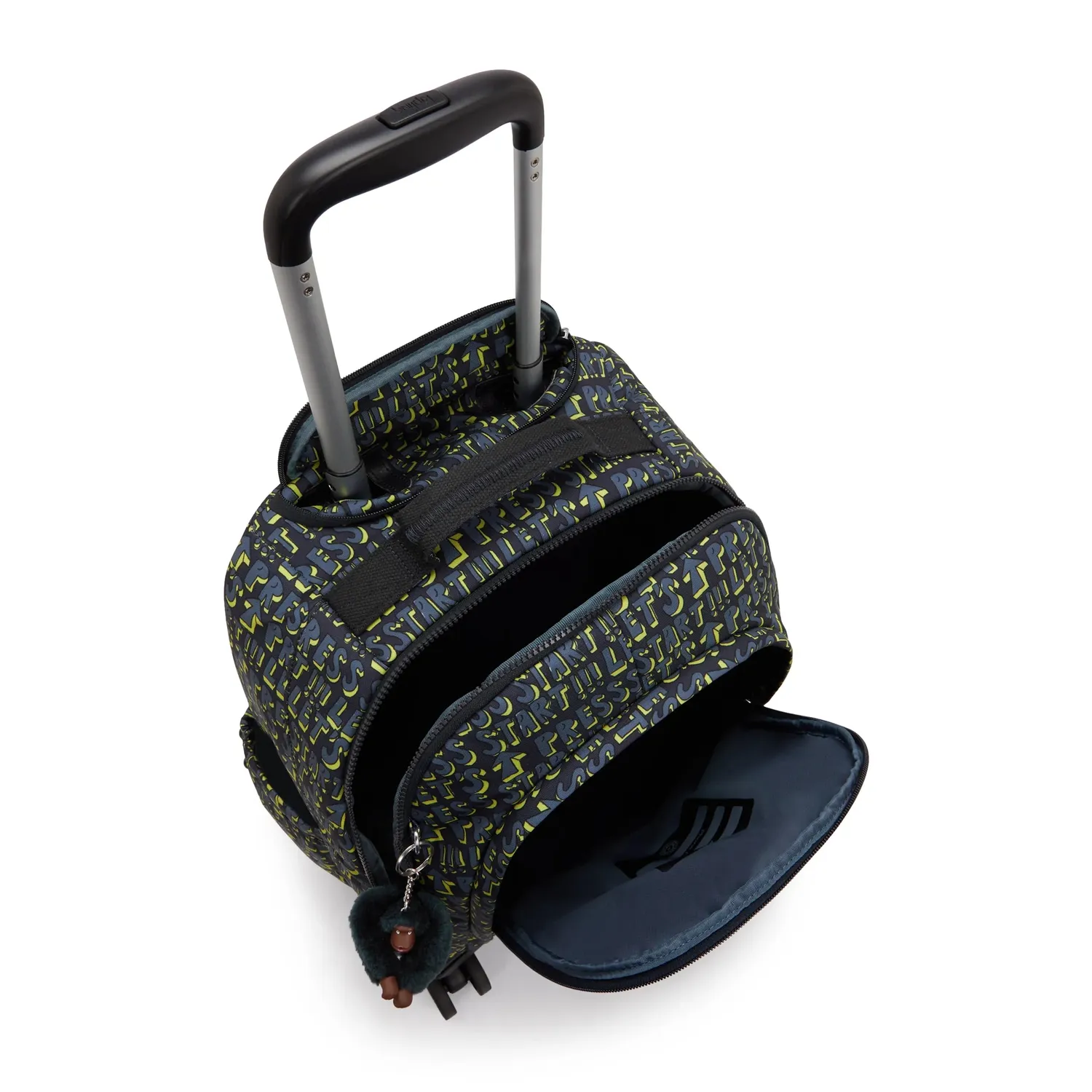 Kipling New Zea rugzak met wielen Lets Play Print Groot draagcomfort