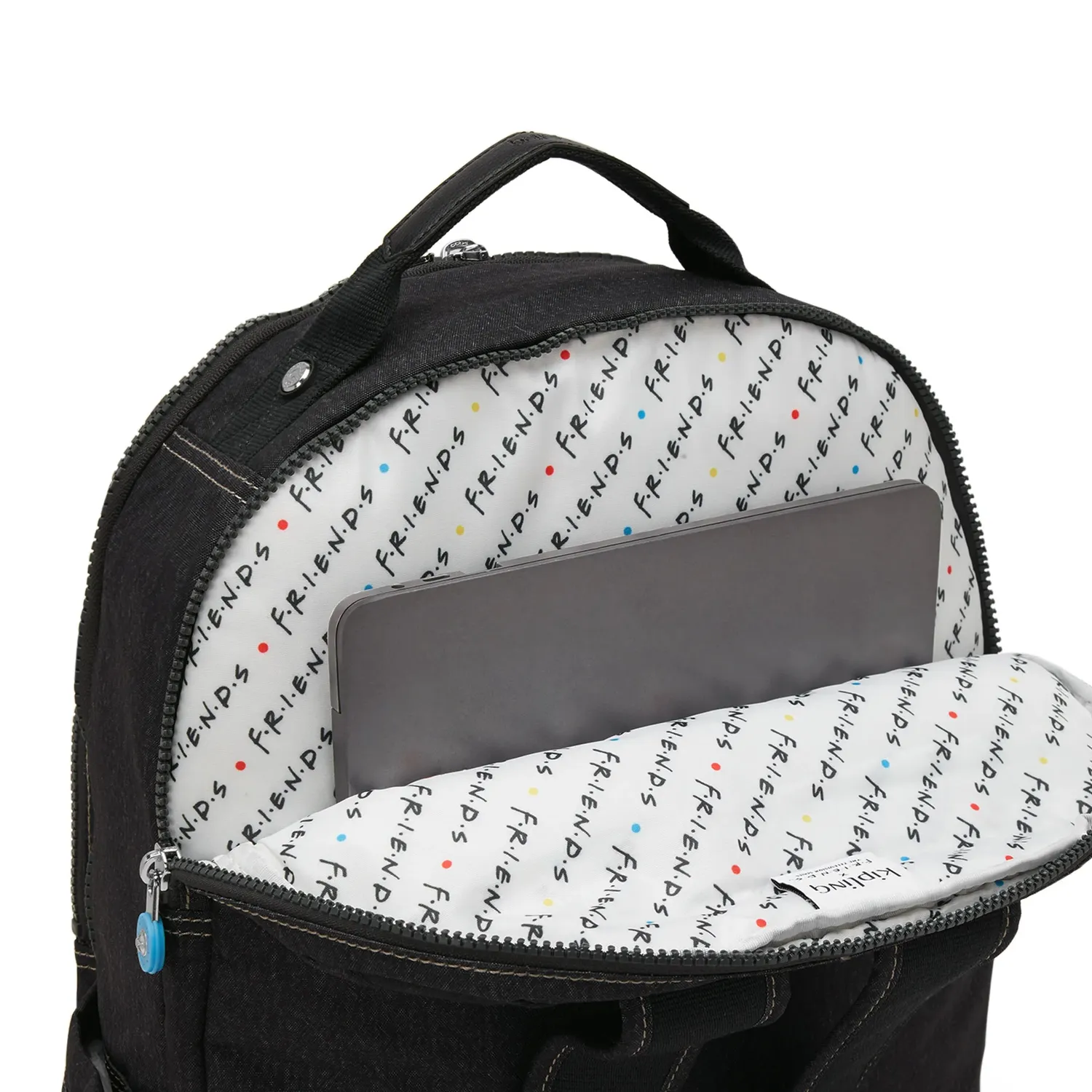 Kipling Seoul Lap rugzak Skyline Black Groot 15 inch