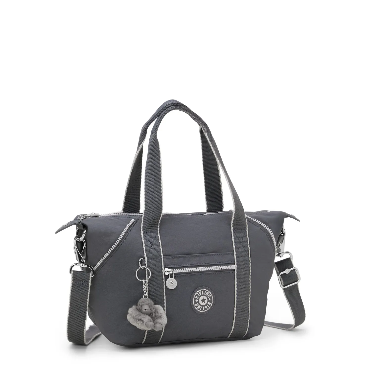 Kipling Art Mini schoudertas Moonlit Grey klein waterafstotend