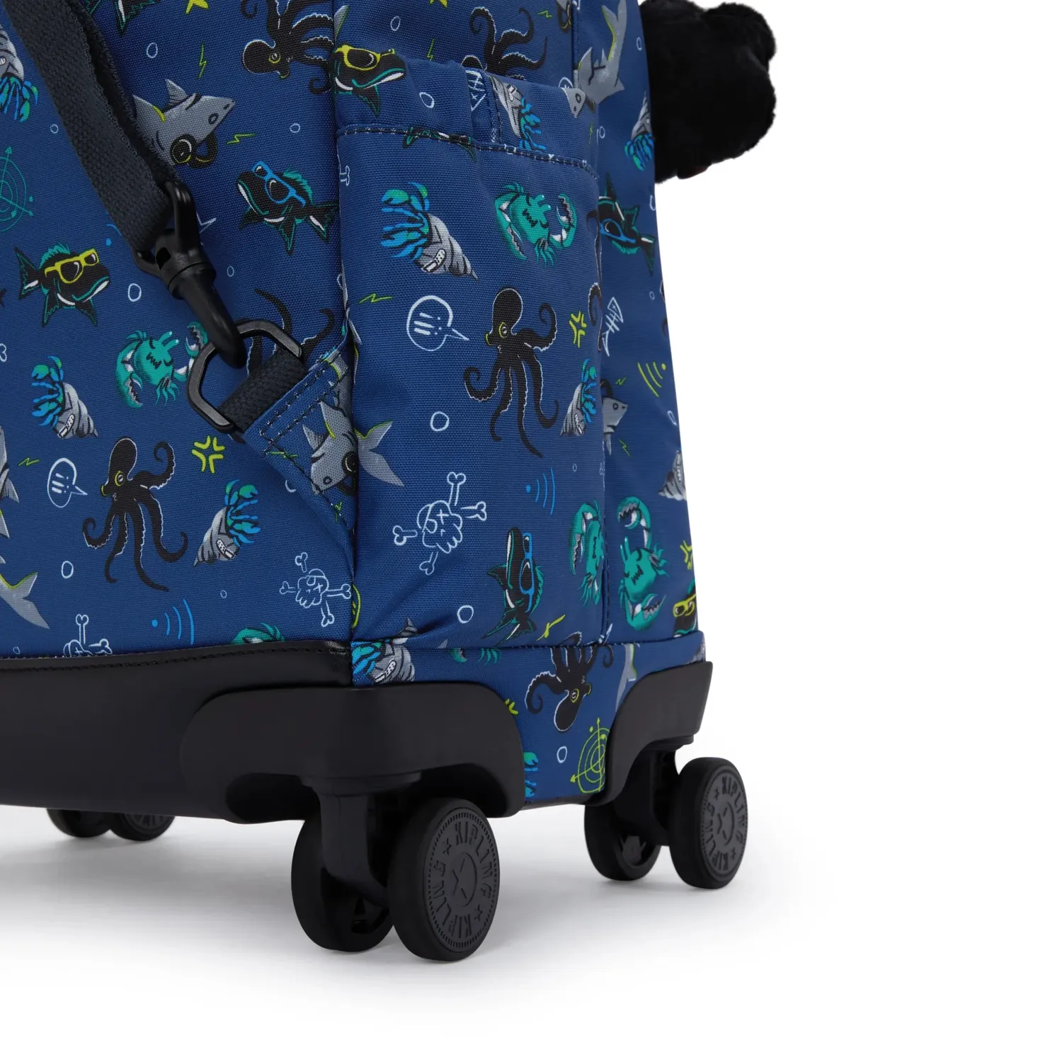 Kipling New Zea rugzak met wielen Undersea Party Groot trolley