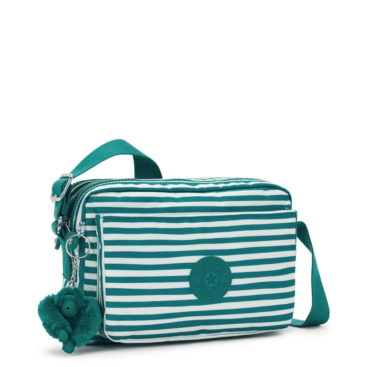 Kipling Abanu M crossbody tas Parasol Stripes Medium streepprint