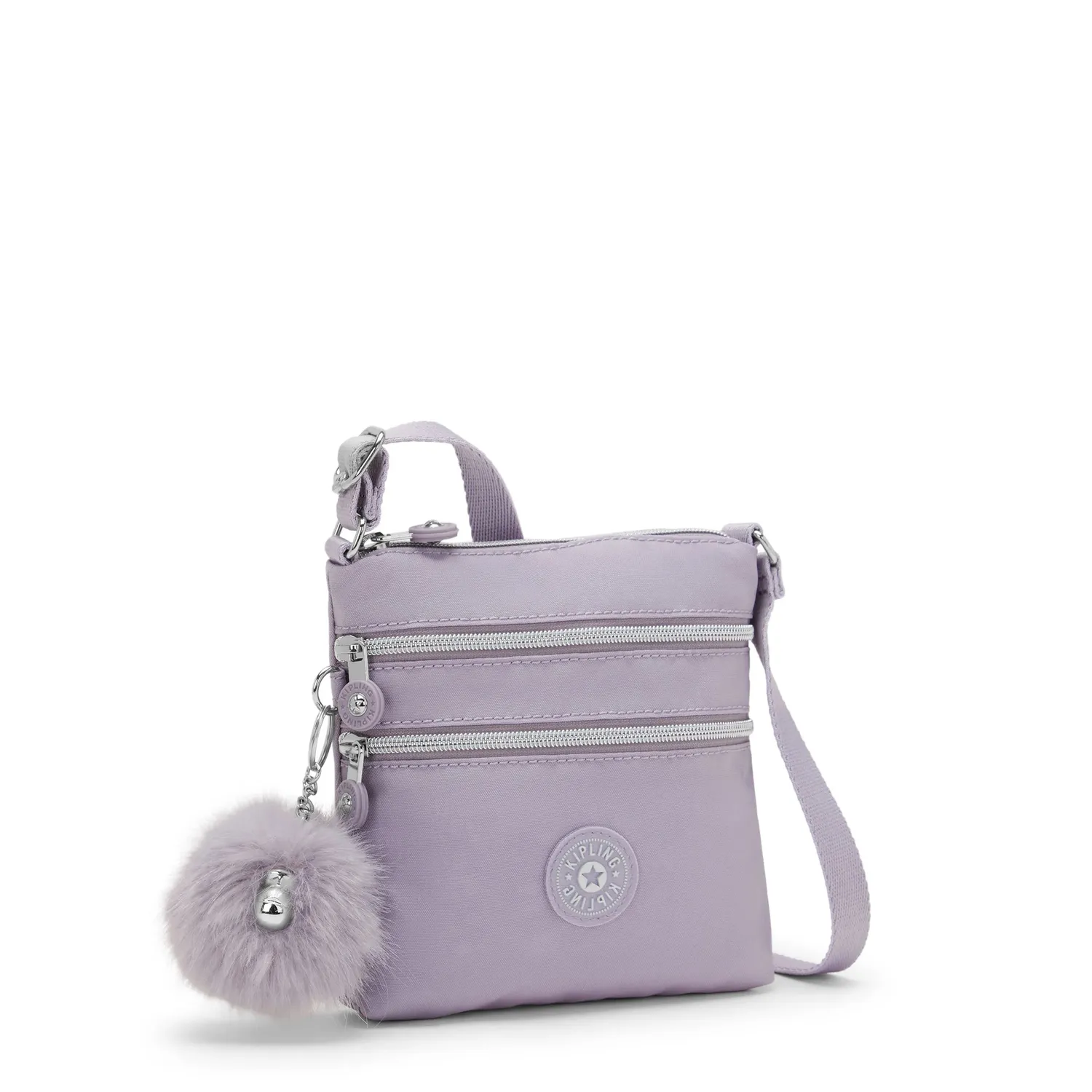 Kipling Alvar XS crossbodytas Stylish Lilac klein met ritsvakken