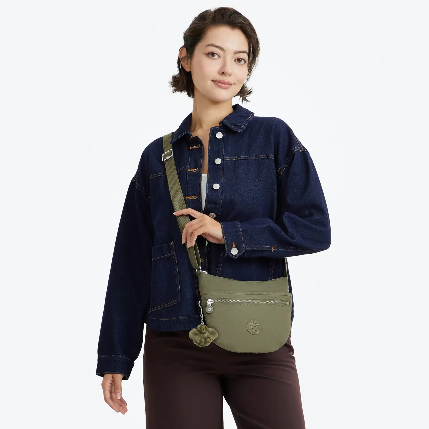 Kipling Arto S schoudertas Almost Sage klein licht