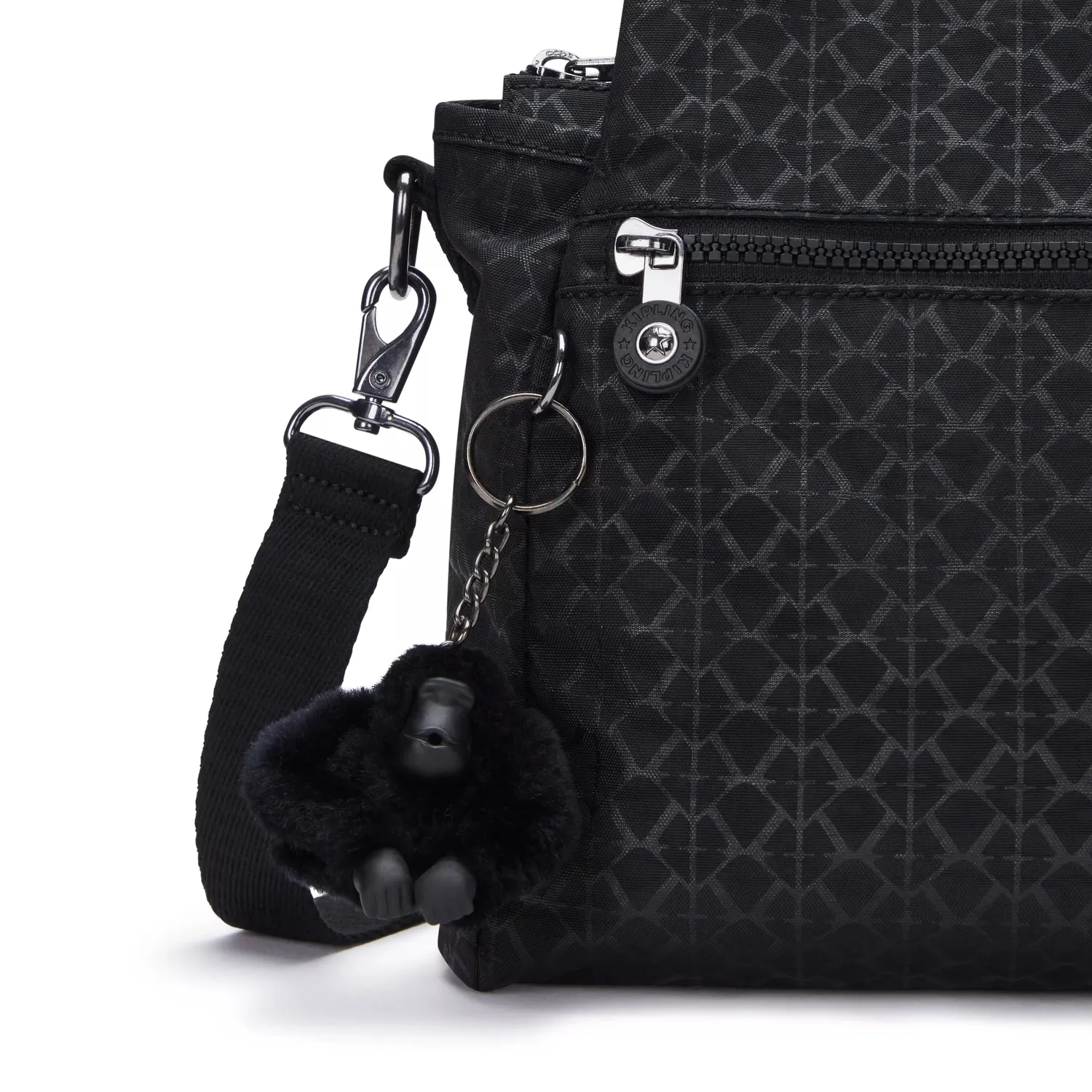 Kipling Elysia schoudertas Medium Signature Emb print