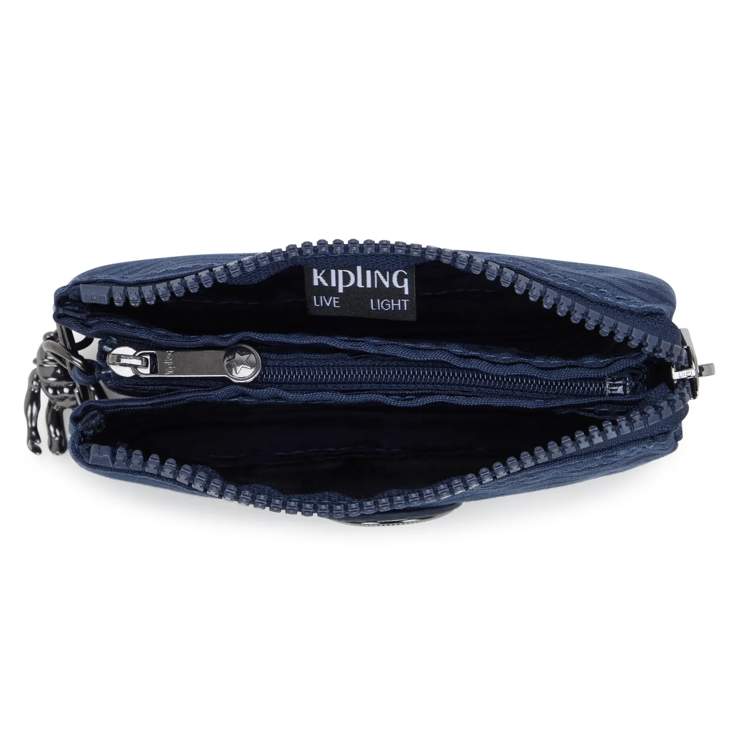 Kipling Creativity S portemonneetje Night Ocean Jacquard klein