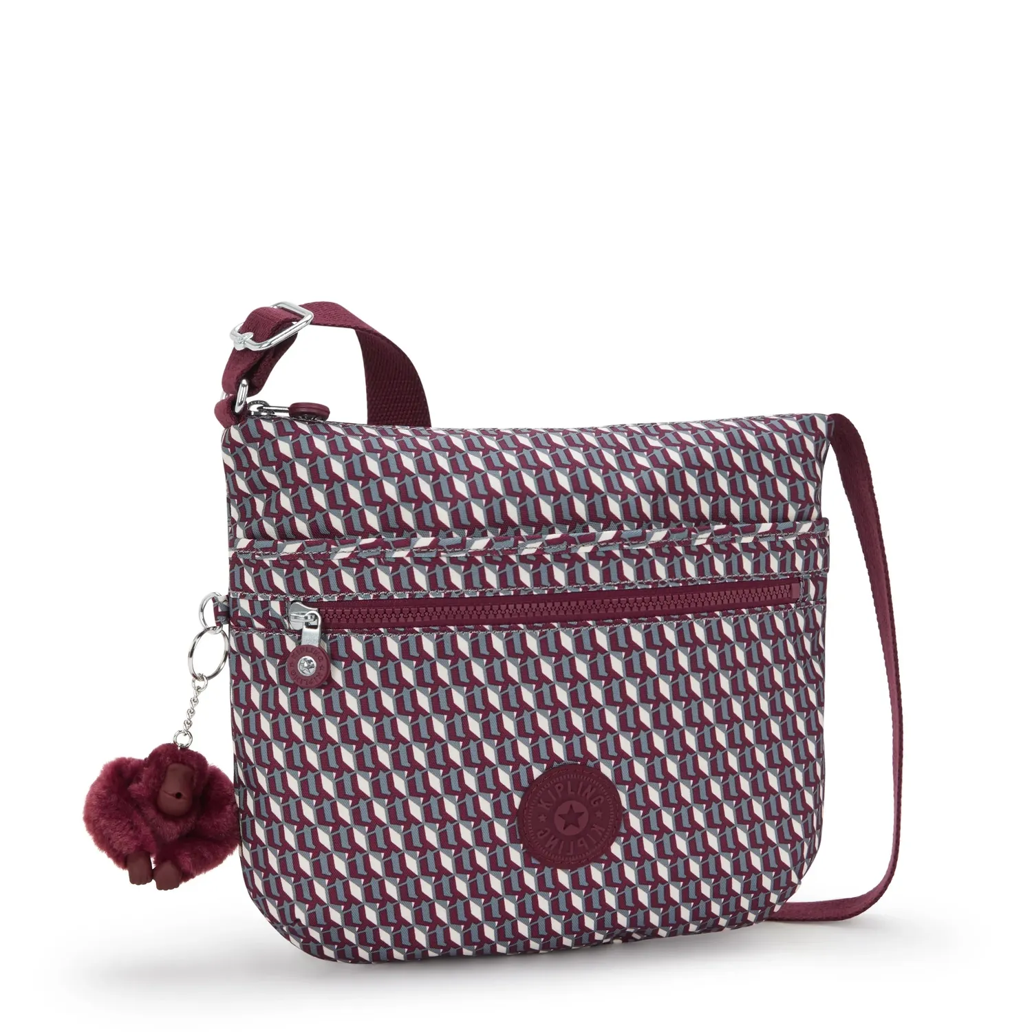 Kipling Arto schoudertas Medium 3DK met ritsvakken