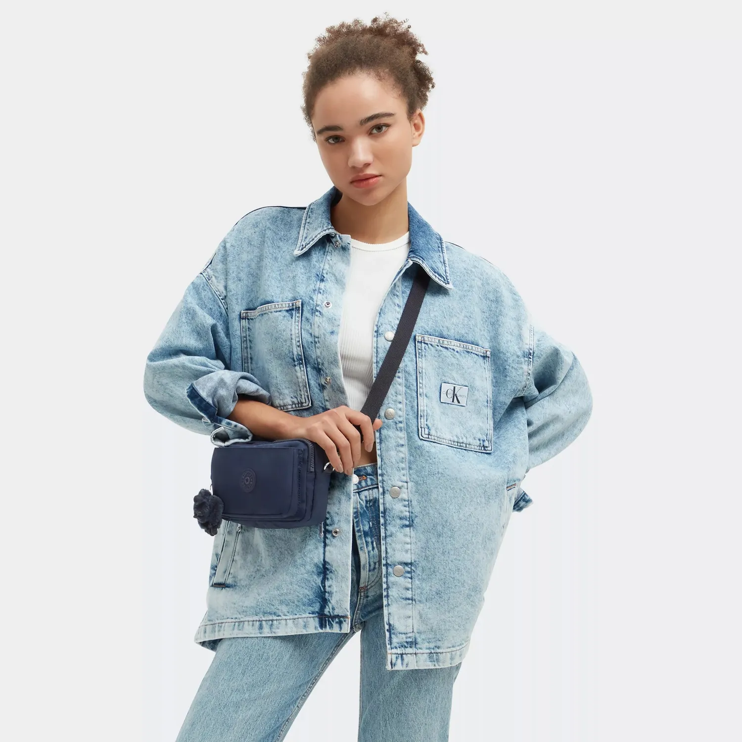 Kipling Abanu Multi crossbody Klein Blue Bleu 2 heuptas