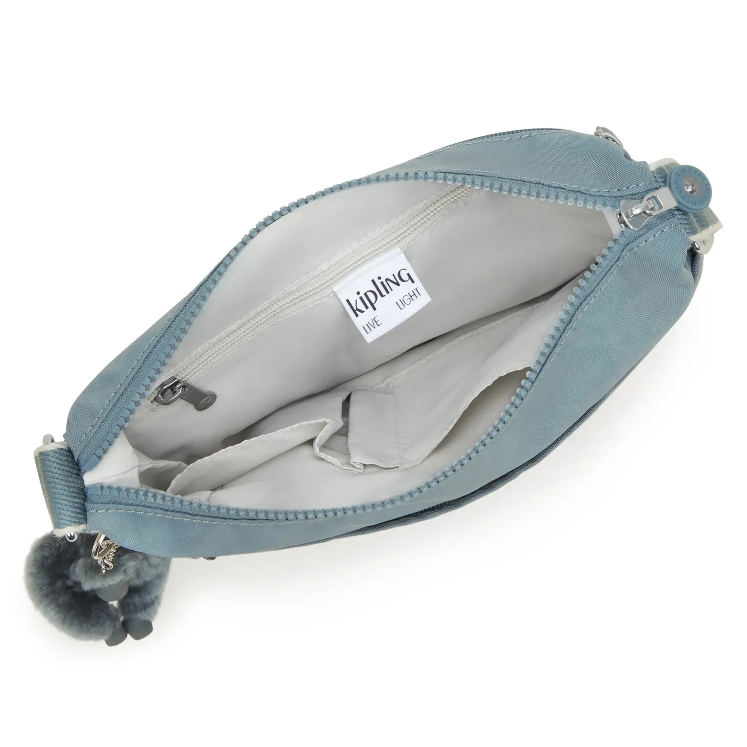 Kipling Arto schoudertas Medium Relaxed Grey licht