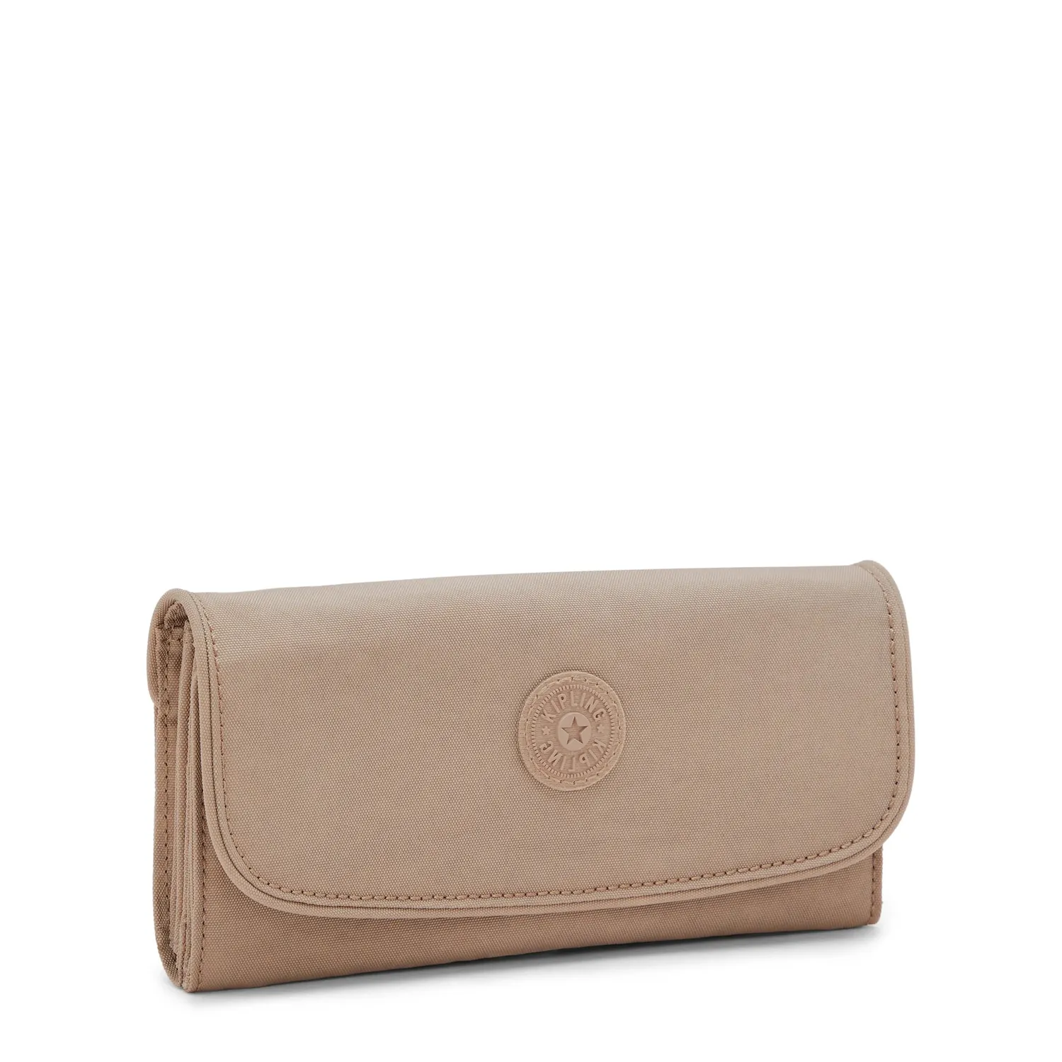 Kipling Money Land portemonnee Groot Tan Beige RFID