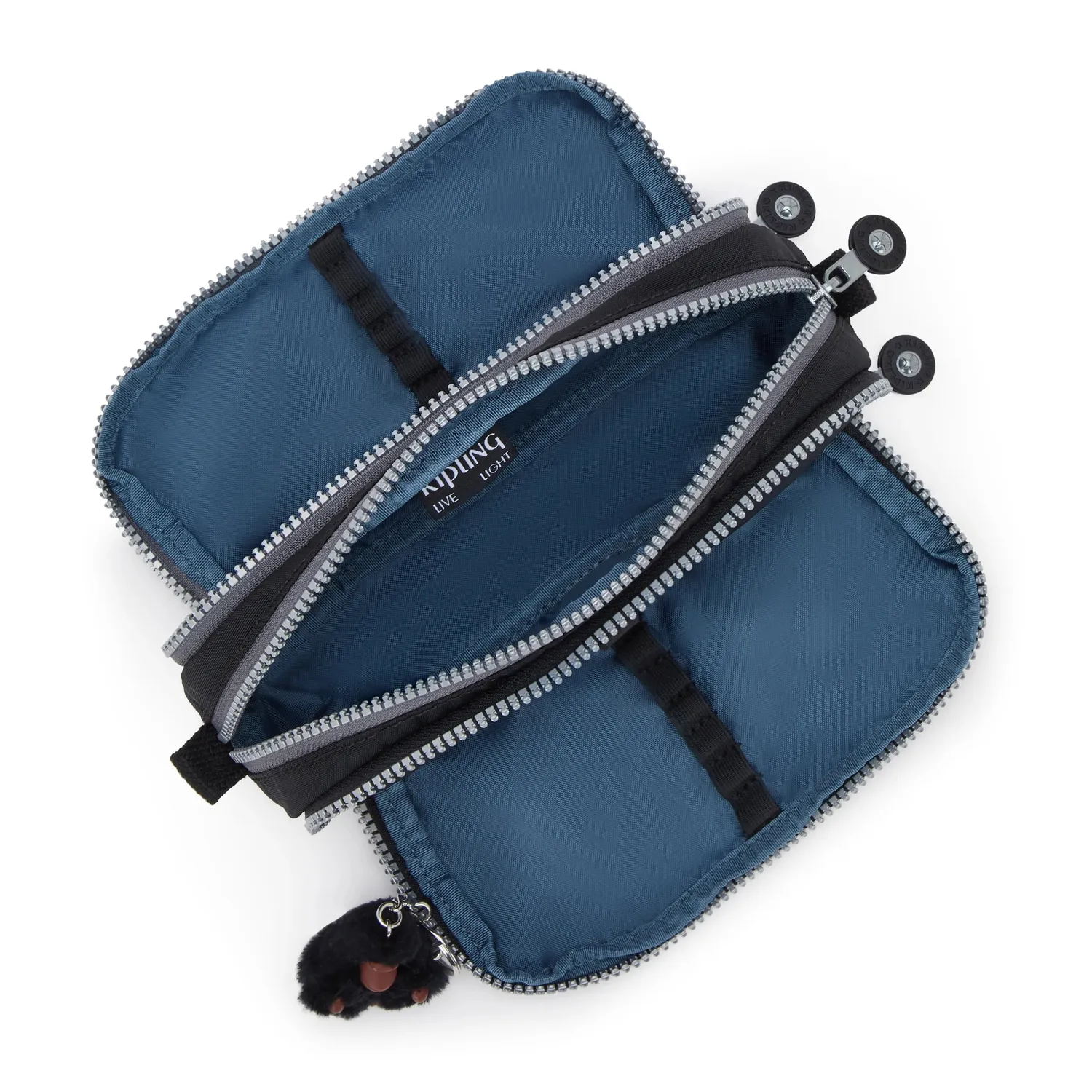 Kipling Gitroy pennenzak groot Space Black Block zwart