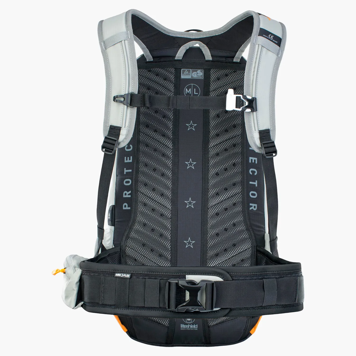 Evoc FR Enduro E-Ride 16 rugzak protector stone M/L