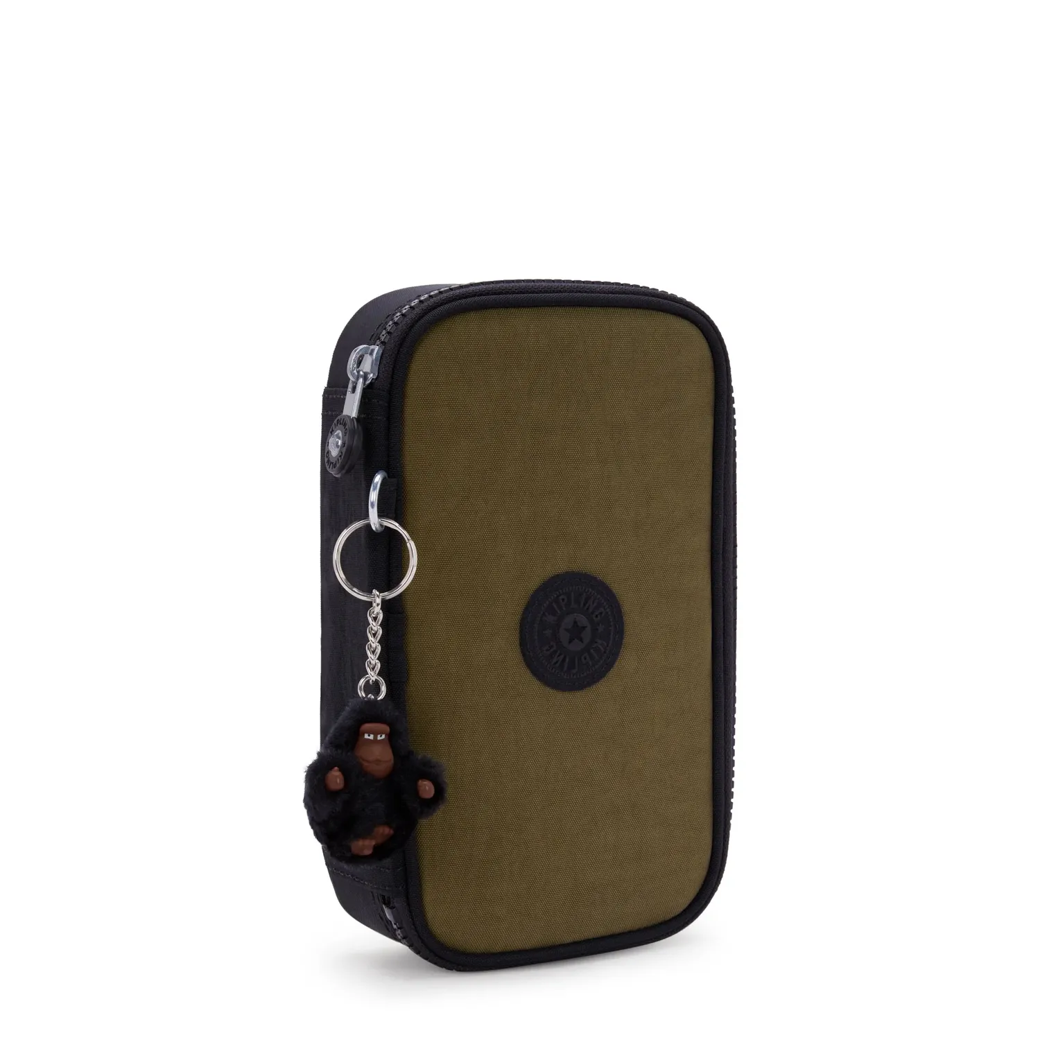 Kipling 50 Pens etui Medium Black Khaki Block waterafstotend