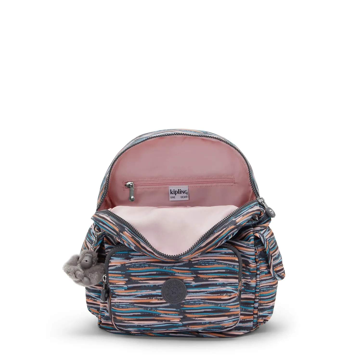 Kipling City Pack S rugzak Mineral Stripes Klein gestreept