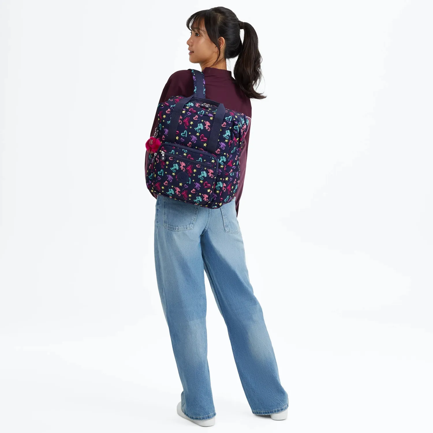 Kipling Buddy rugzak Balloon Monkey laptopvak licht