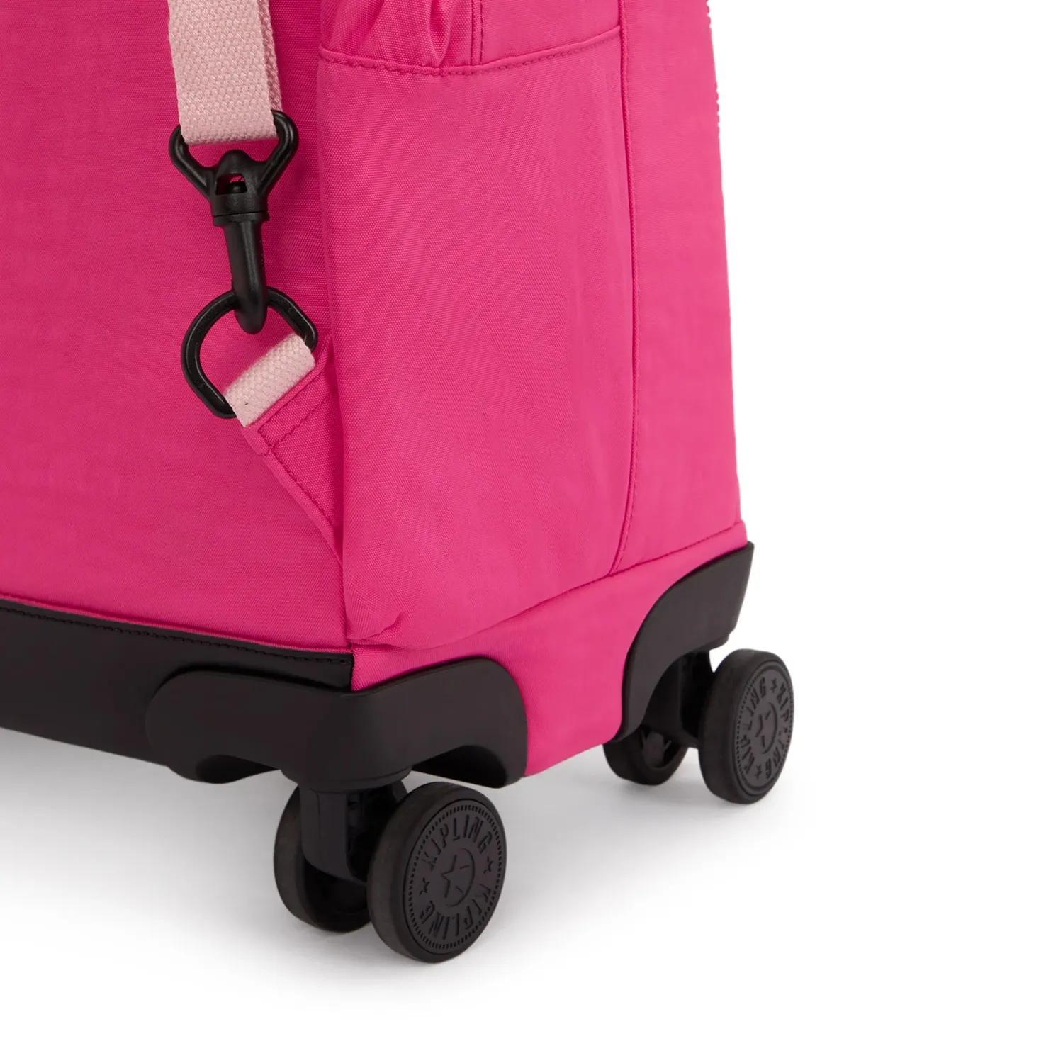 Kipling New Zea rugzak met wielen Intense Rose groot