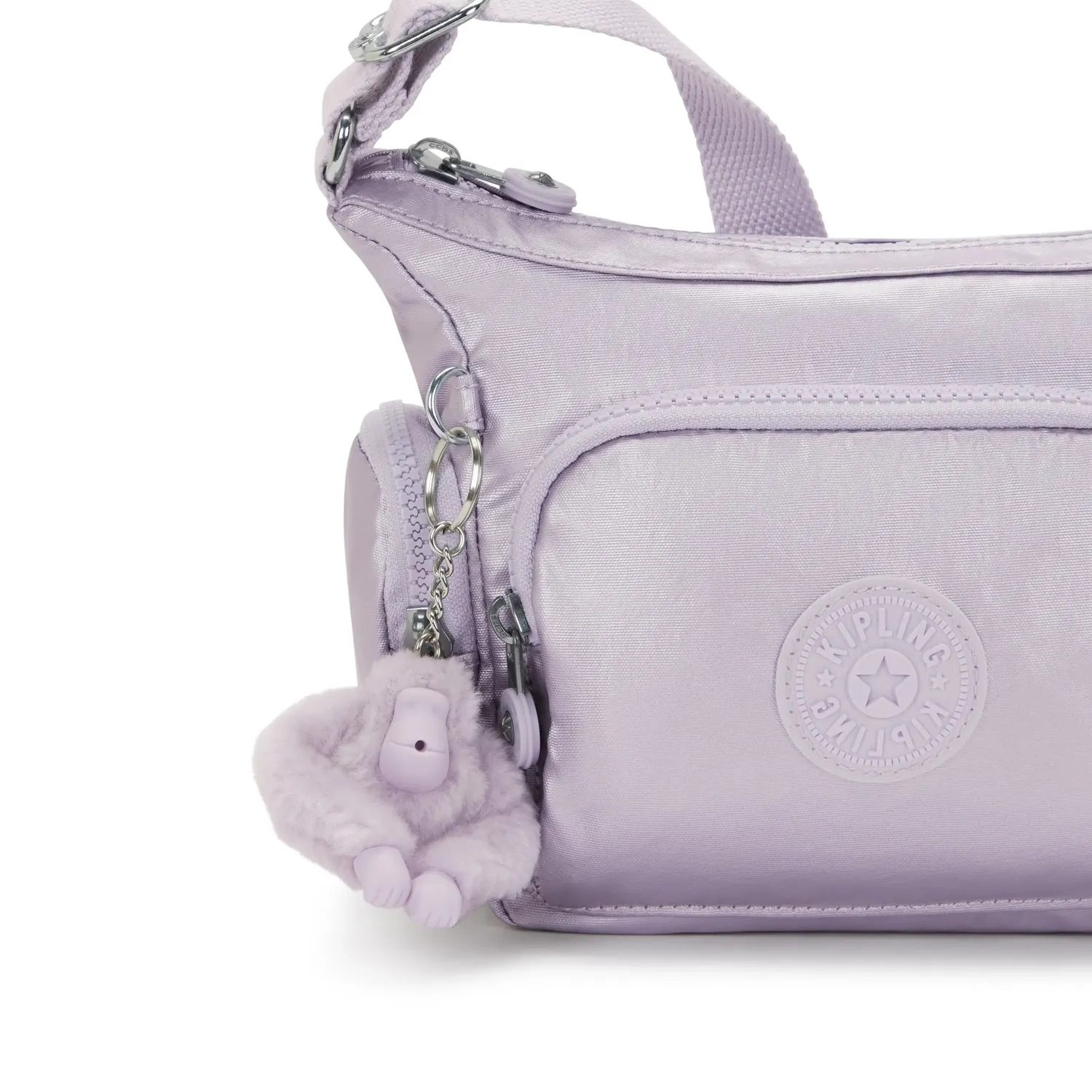 Kipling Gabbie Mini schoudertas Klein Lilac Moon Metallic waterafstotend